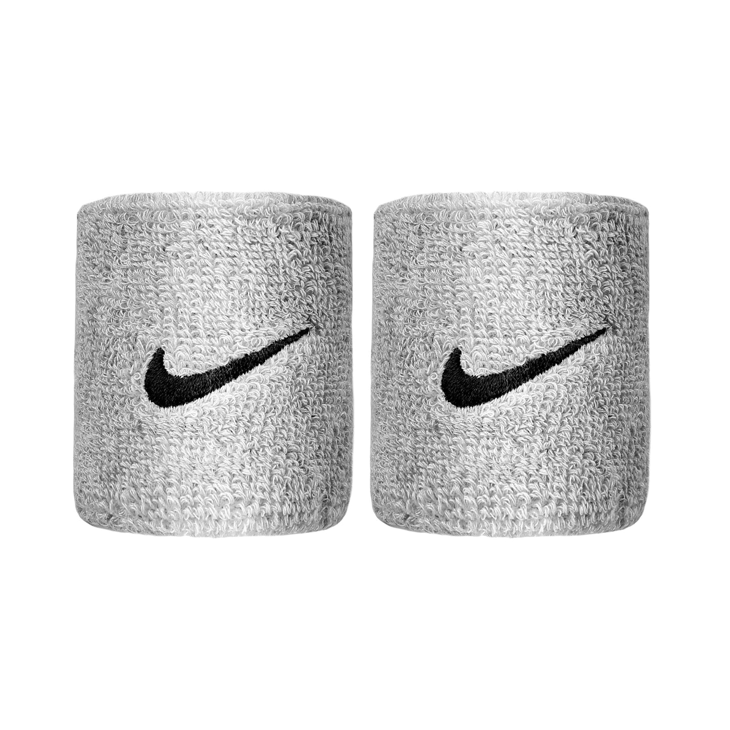 Nike Swoosh Schweißband 2er Pack kurz - hellgrau, schwarz Nike Swoosh Schweißband 2er Pack kurz - hellgrau, schwarz