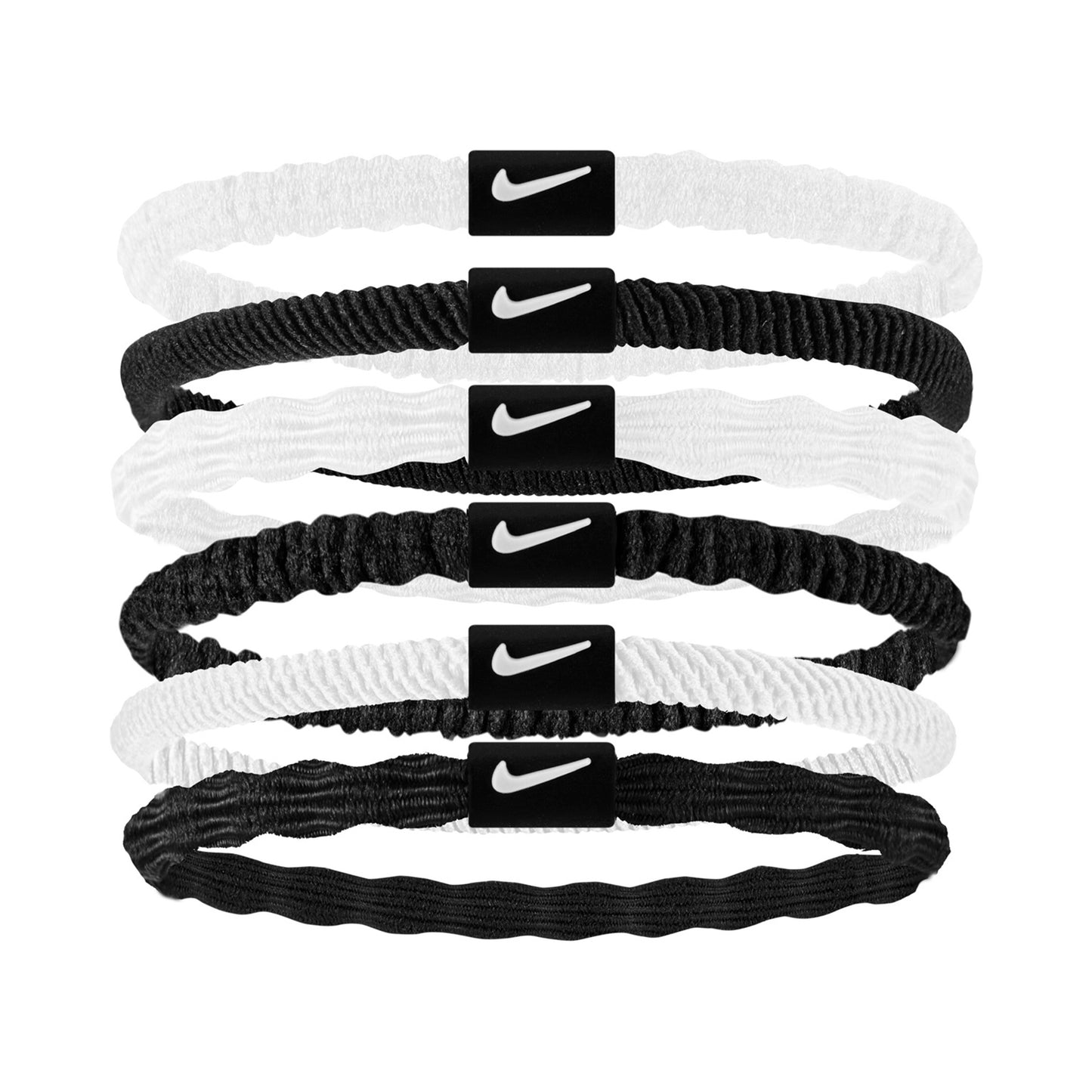Nike Flex Hair Tie Haarband 6er Pack-Weiß,Schwarz Nike Flex Hair Tie Haarband 6er Pack-Weiß,Schwarz