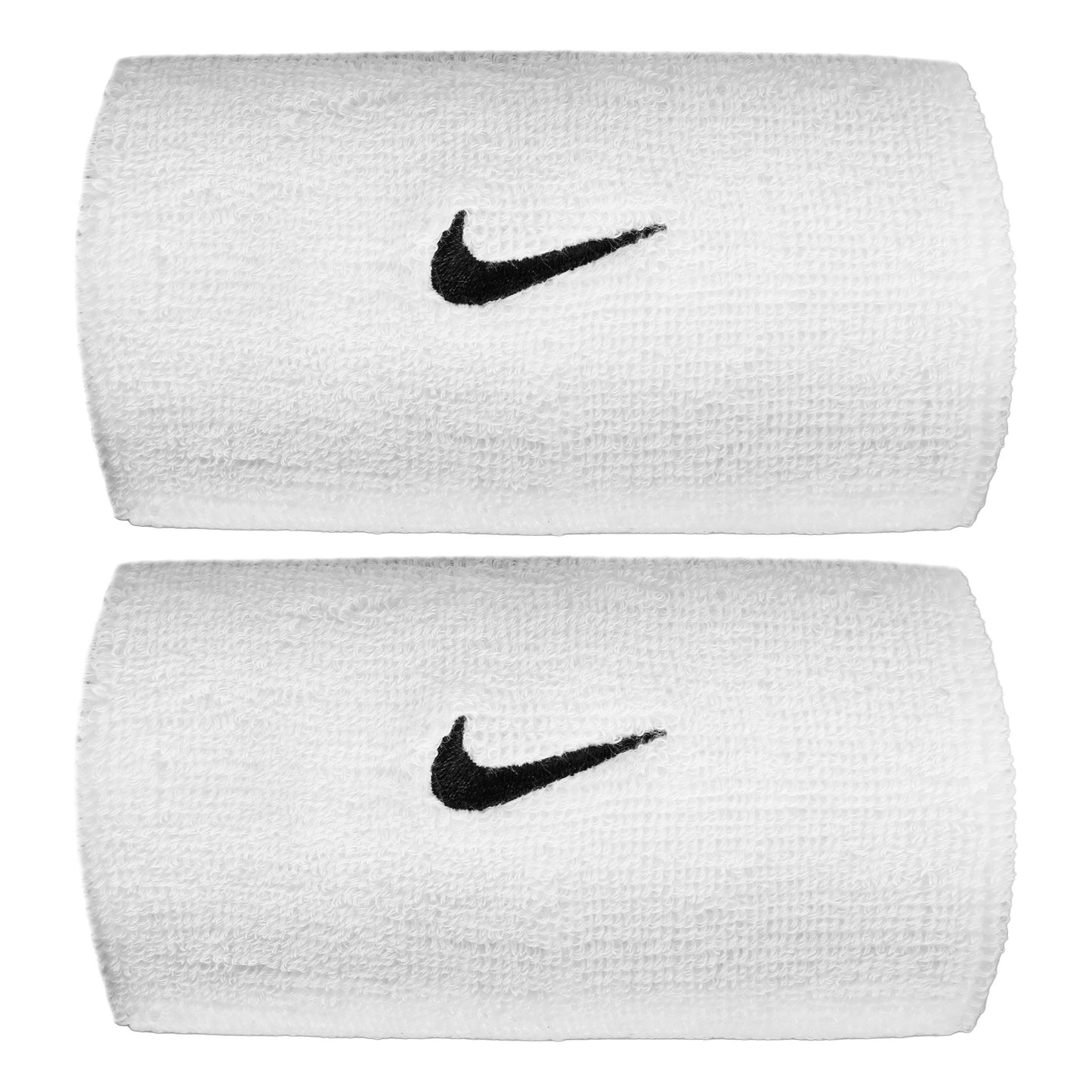 Nike Swoosh Classic Doublewide Schweißband lang - weiß, schwarz Nike Swoosh Classic Doublewide Schweißband lang - weiß, schwarz