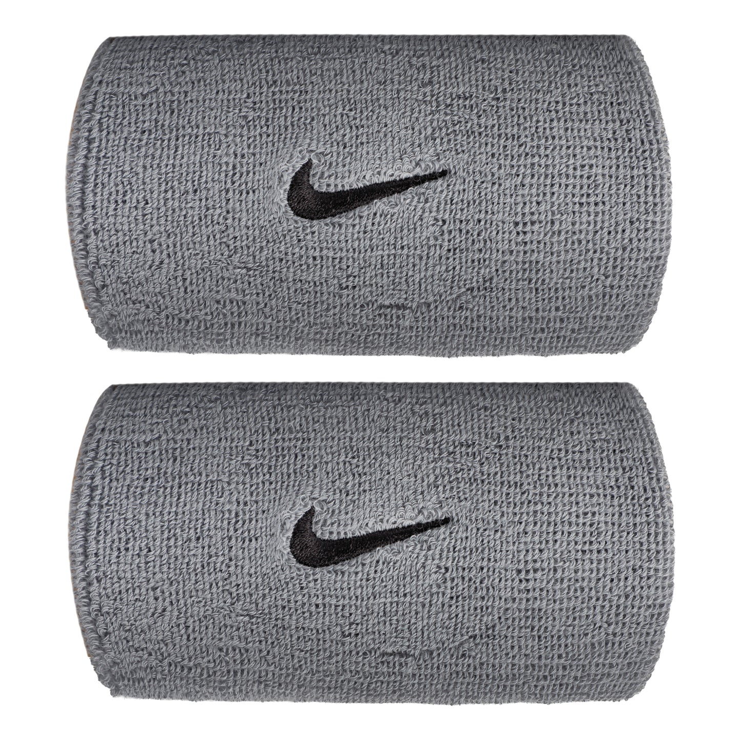 Nike Swoosh Classic Doublewide Schweißband lang - grau, schwarz Nike Swoosh Classic Doublewide Schweißband lang - grau, schwarz