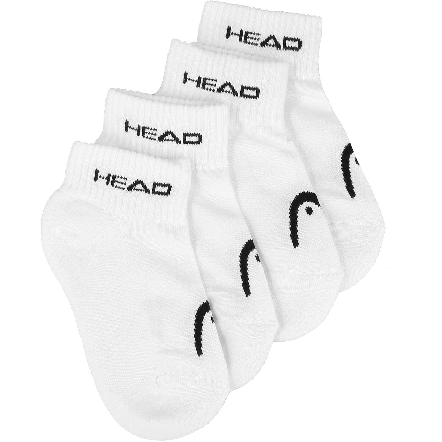 HEAD Performance Crew Tennissocken 3er Pack Kinder - weiß, HEAD Performance Crew Tennissocken 3er Pack Kinder - weiß,