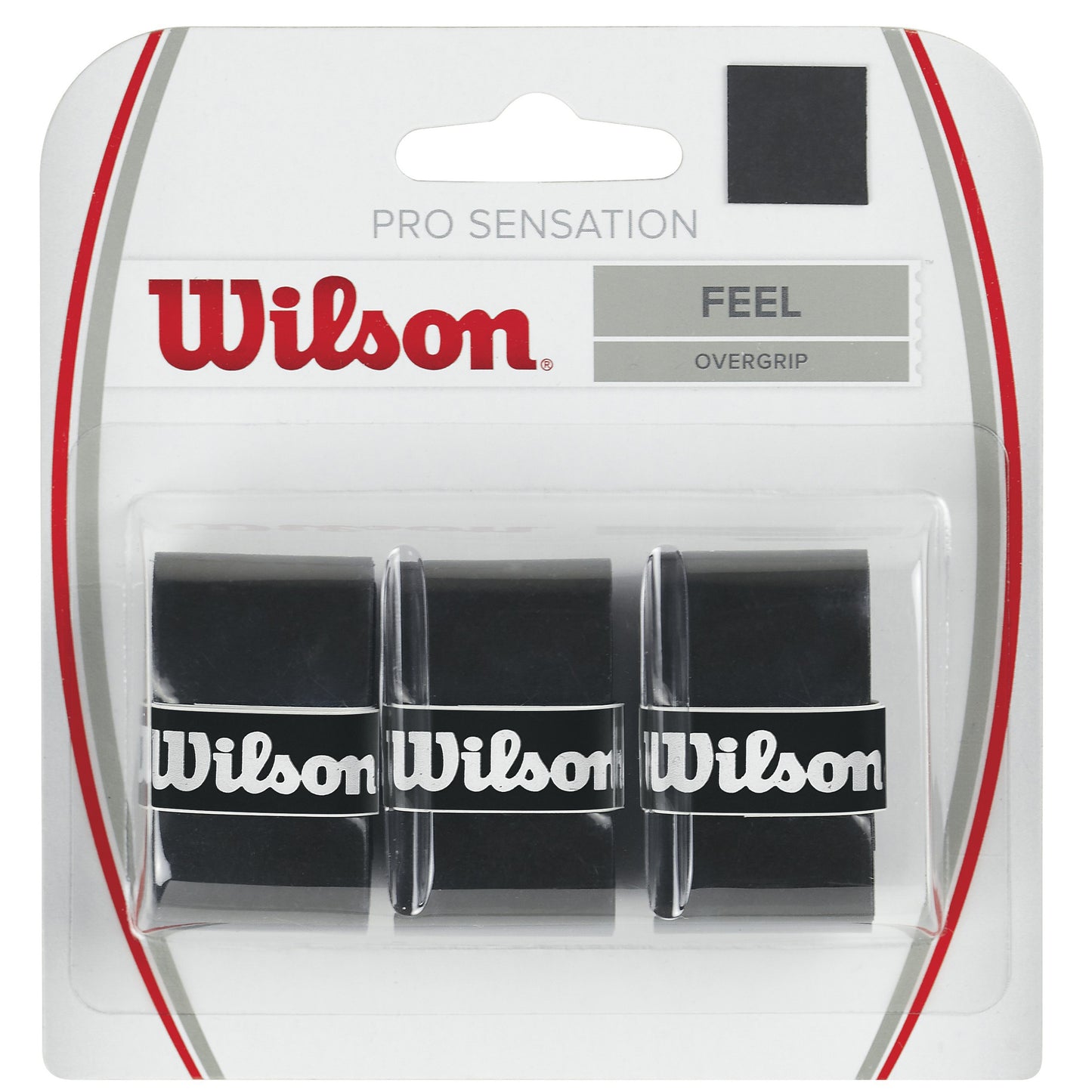 Wilson Pro Overgrip Sensation 3er Pack - schwarz Wilson Pro Overgrip Sensation 3er Pack - schwarz