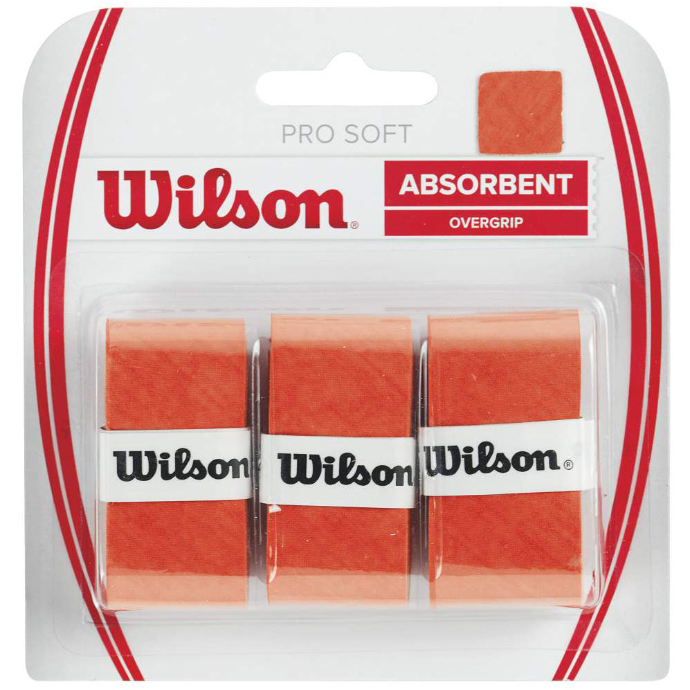 Wilson Soft Overgrip 3er Pack-Orange Wilson Soft Overgrip 3er Pack-Orange