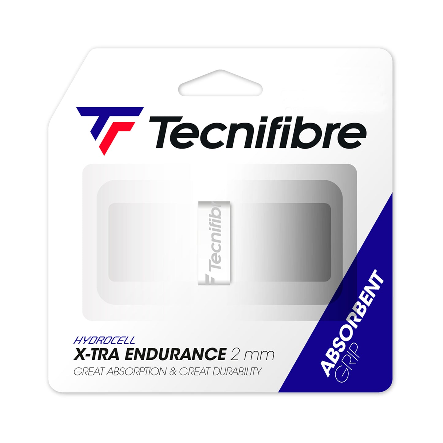Tecnifibre X-TRA Endurance 1er Pack-Weiß Tecnifibre X-TRA Endurance 1er Pack-Weiß