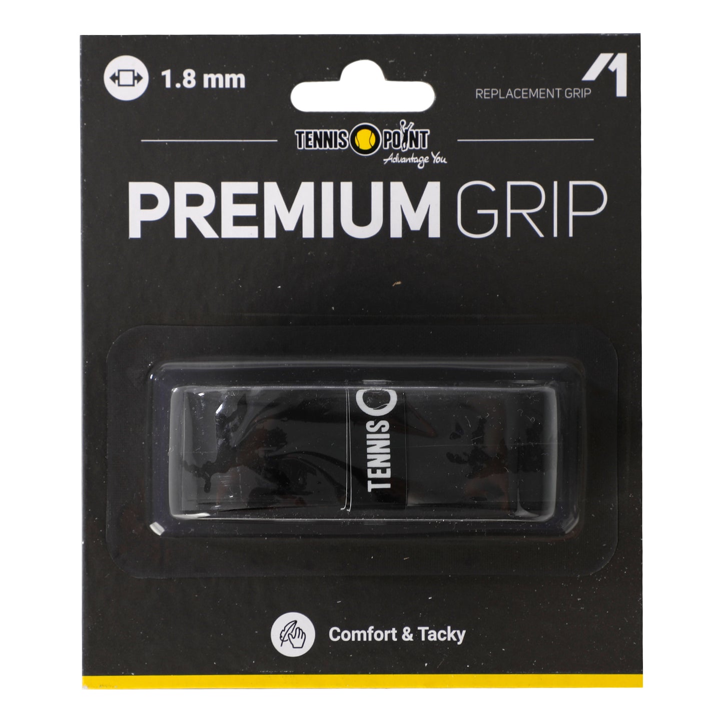 Tennis-Point Premium Grip 1er Pack-Schwarz Tennis-Point Premium Grip 1er Pack-Schwarz