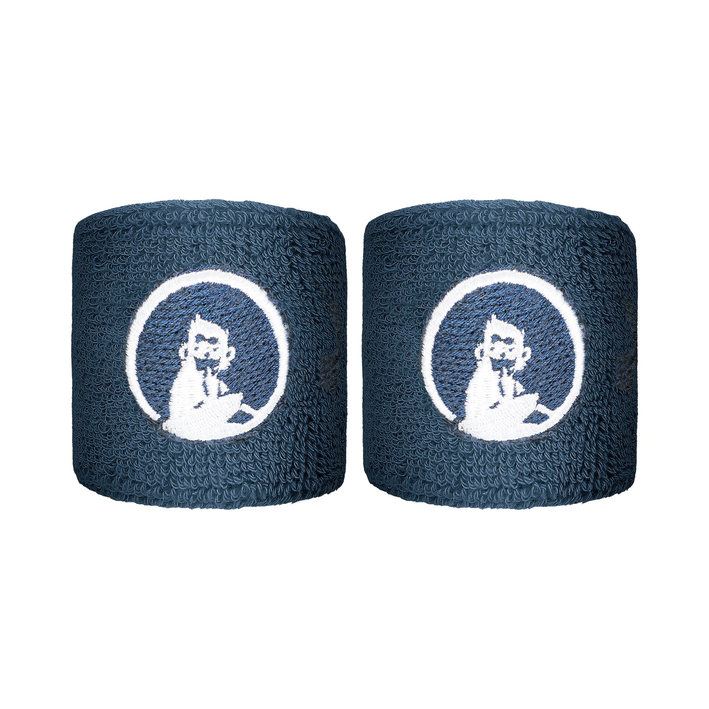 Quiet Please Schweißband 2er Pack kurz - blaugrau, weiß Quiet Please Schweißband 2er Pack kurz - blaugrau, weiß
