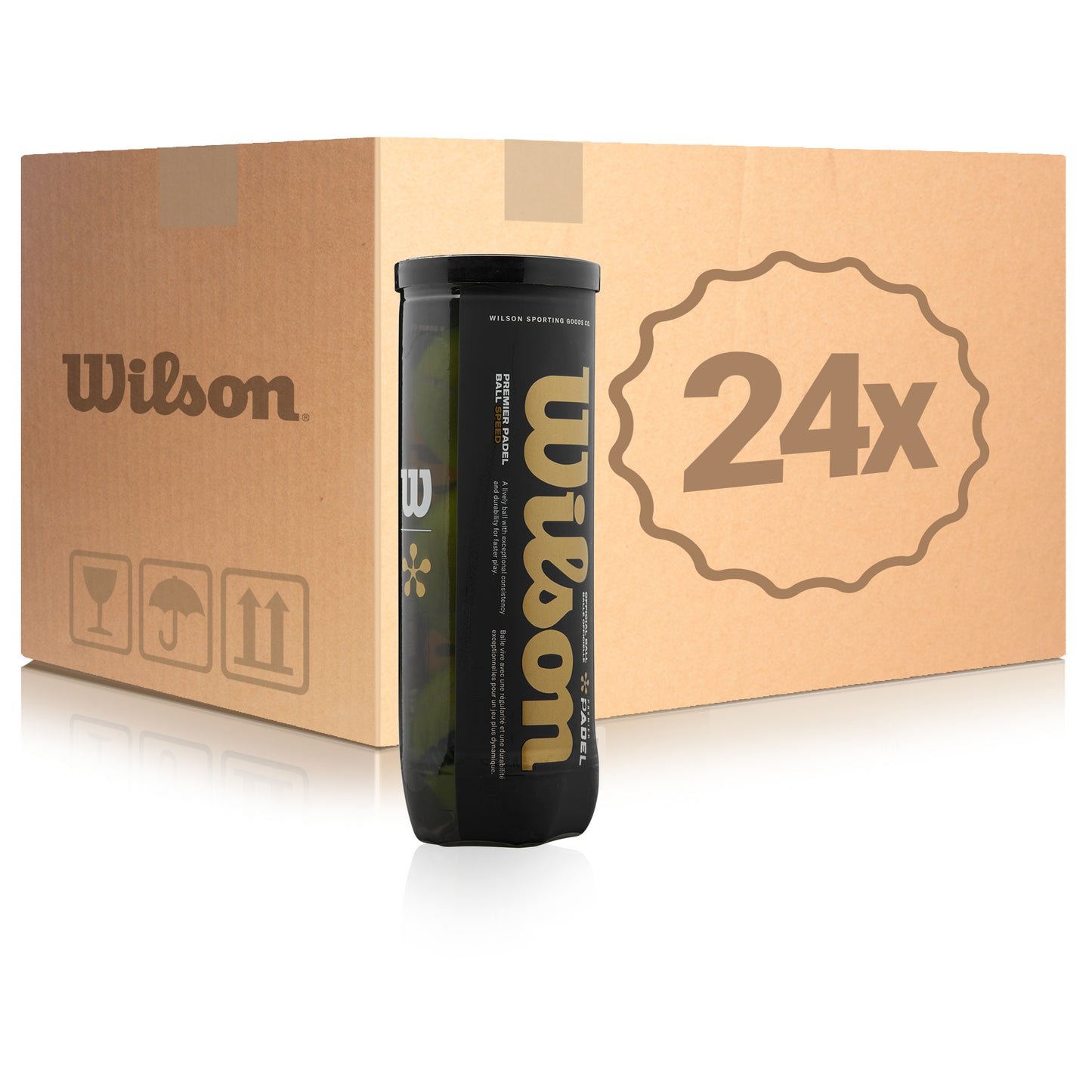 Wilson 24x 3er Dose Premier Padel Speed X3 Ball im Karton Wilson 24x 3er Dose Premier Padel Speed X3 Ball im Karton