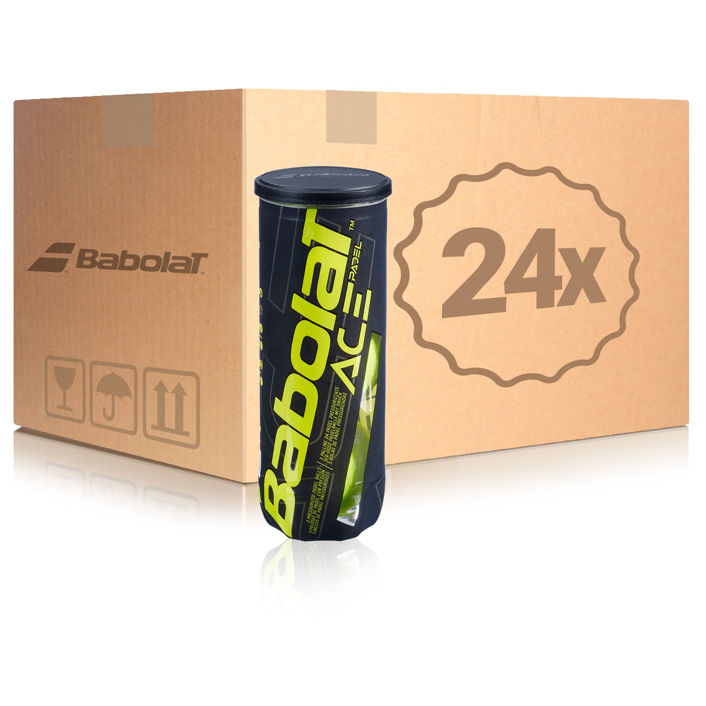 Babolat 24x 3er Dose Ace Padel X3 im Karton Babolat 24x 3er Dose Ace Padel X3 im Karton