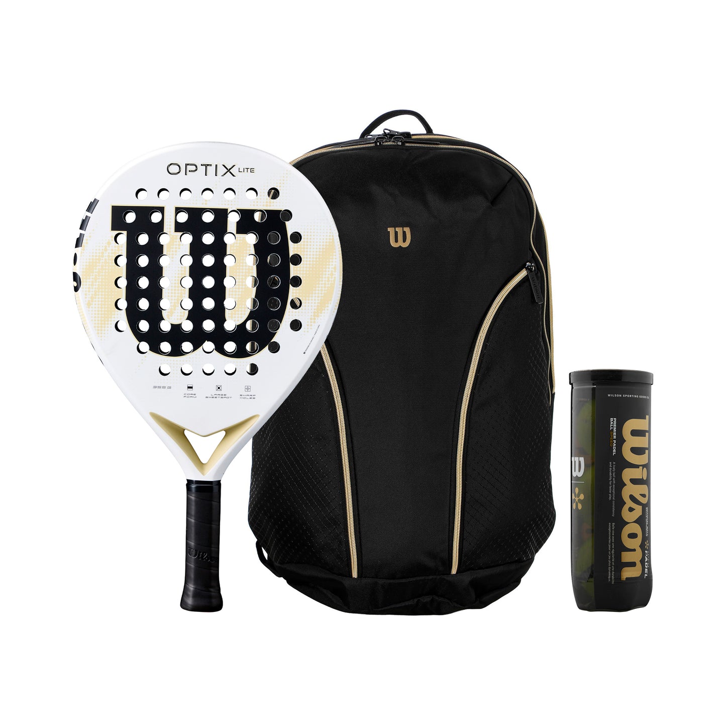 Wilson Optix V2 Lite plus Balldose, plus Schlägertasche Wilson Optix V2 Lite plus Balldose, plus Schlägertasche