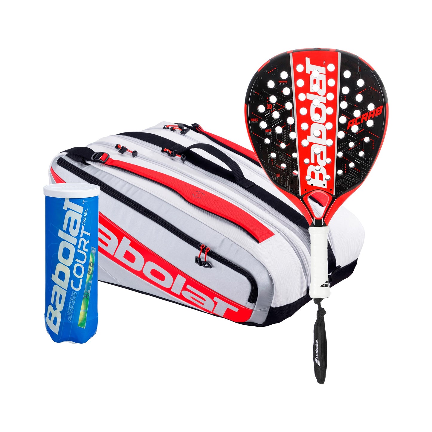Babolat 3er Pack ACRAB plus Schlägertasche, plus Balldose Babolat 3er Pack ACRAB plus Schlägertasche, plus Balldose