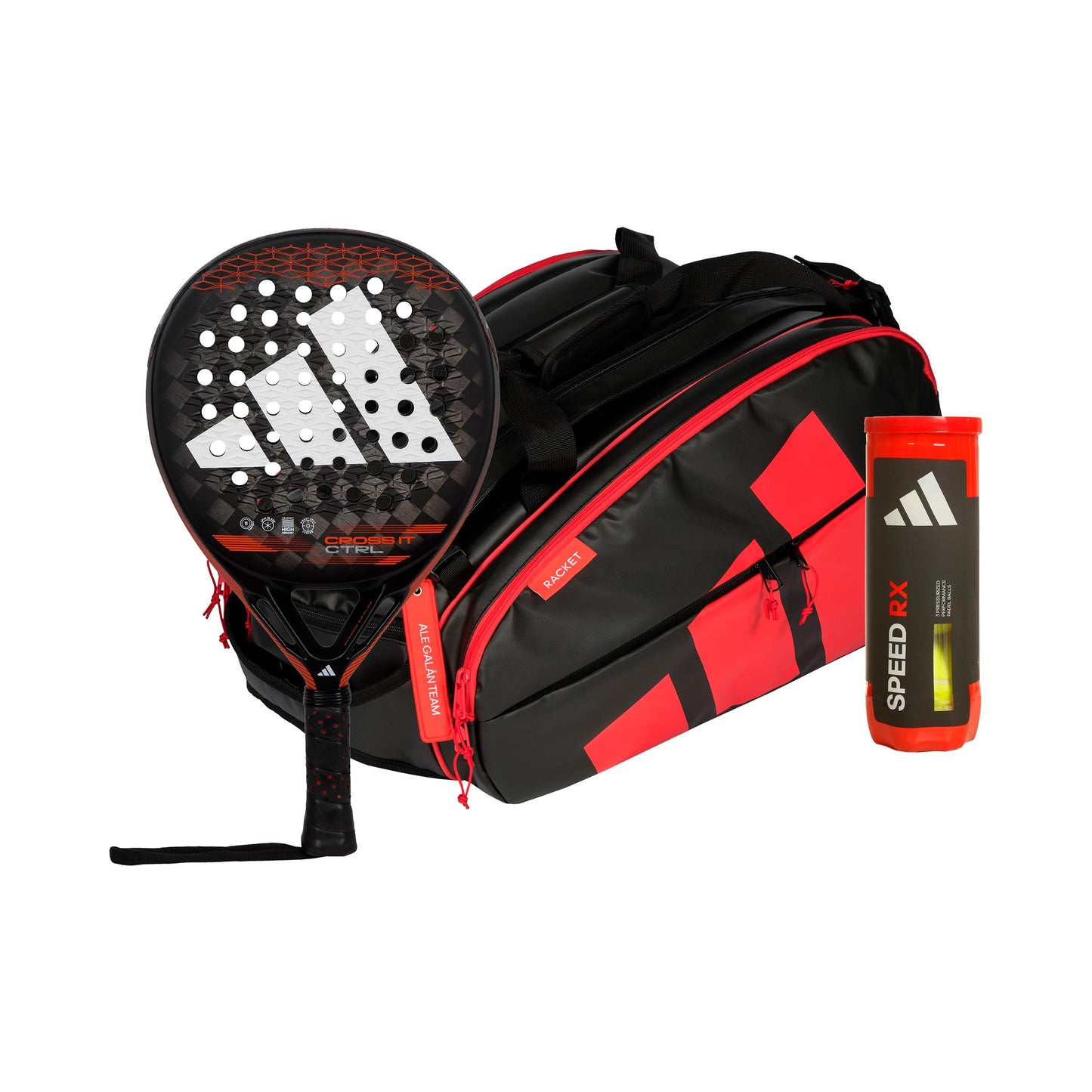 adidas 3er Pack Cross It Ctrl plus Schlägertasche, plus Balldose adidas 3er Pack Cross It Ctrl plus Schlägertasche, plus Balldose