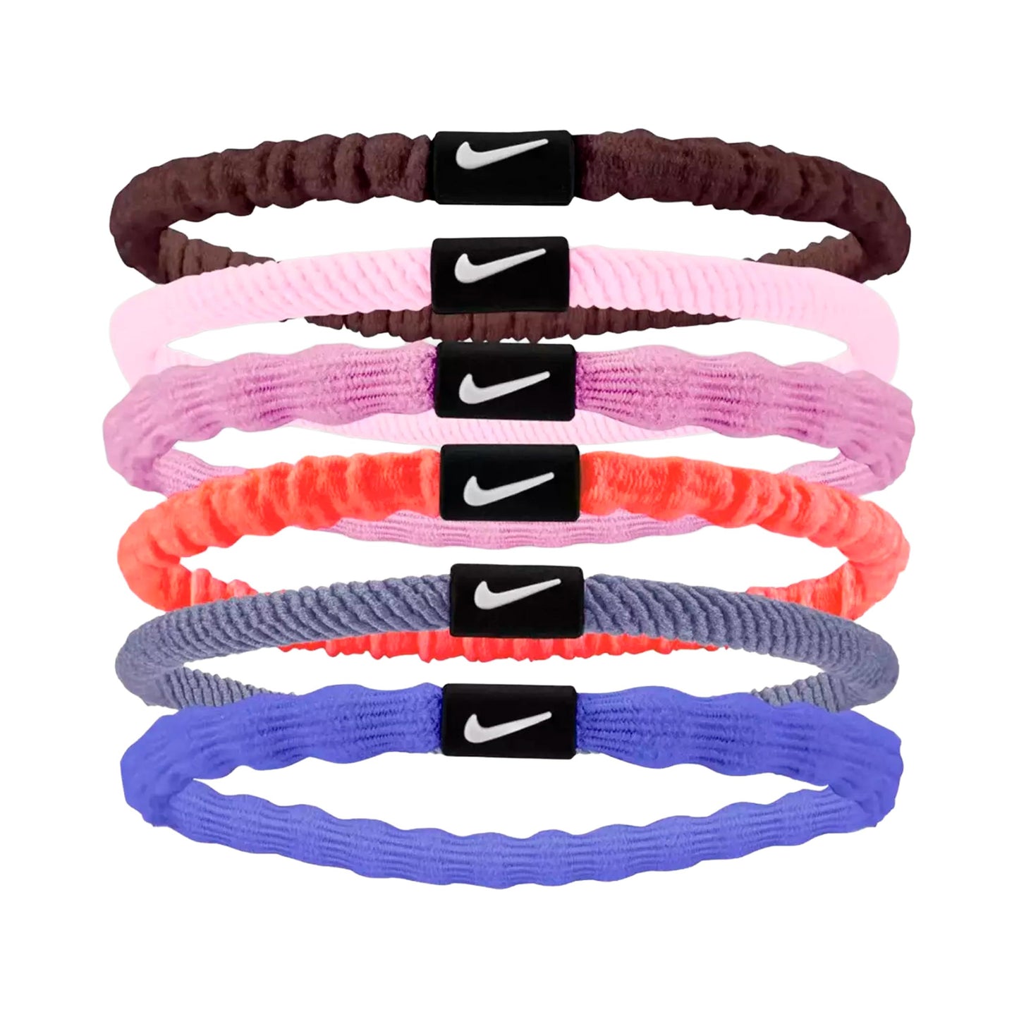 Nike Flex Hair Tie Haarband 6er Pack Unisex - pink, weiß Nike Flex Hair Tie Haarband 6er Pack Unisex - pink, weiß