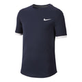 Court Dry T-Shirt Jungen - dunkelblau, weiß