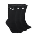 Everday Lightweight Crew Sportsocken 3er Pack Unisex - schwarz, weiß