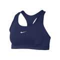 Dri-Fit Swoosh Sport-BH Damen - dunkelblau, weiß