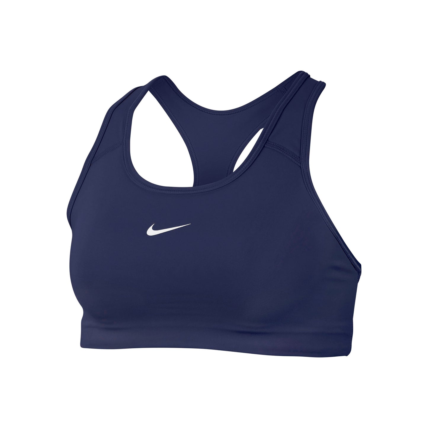 Nike Dri-Fit Swoosh Sport-BH Damen - dunkelblau, weiß