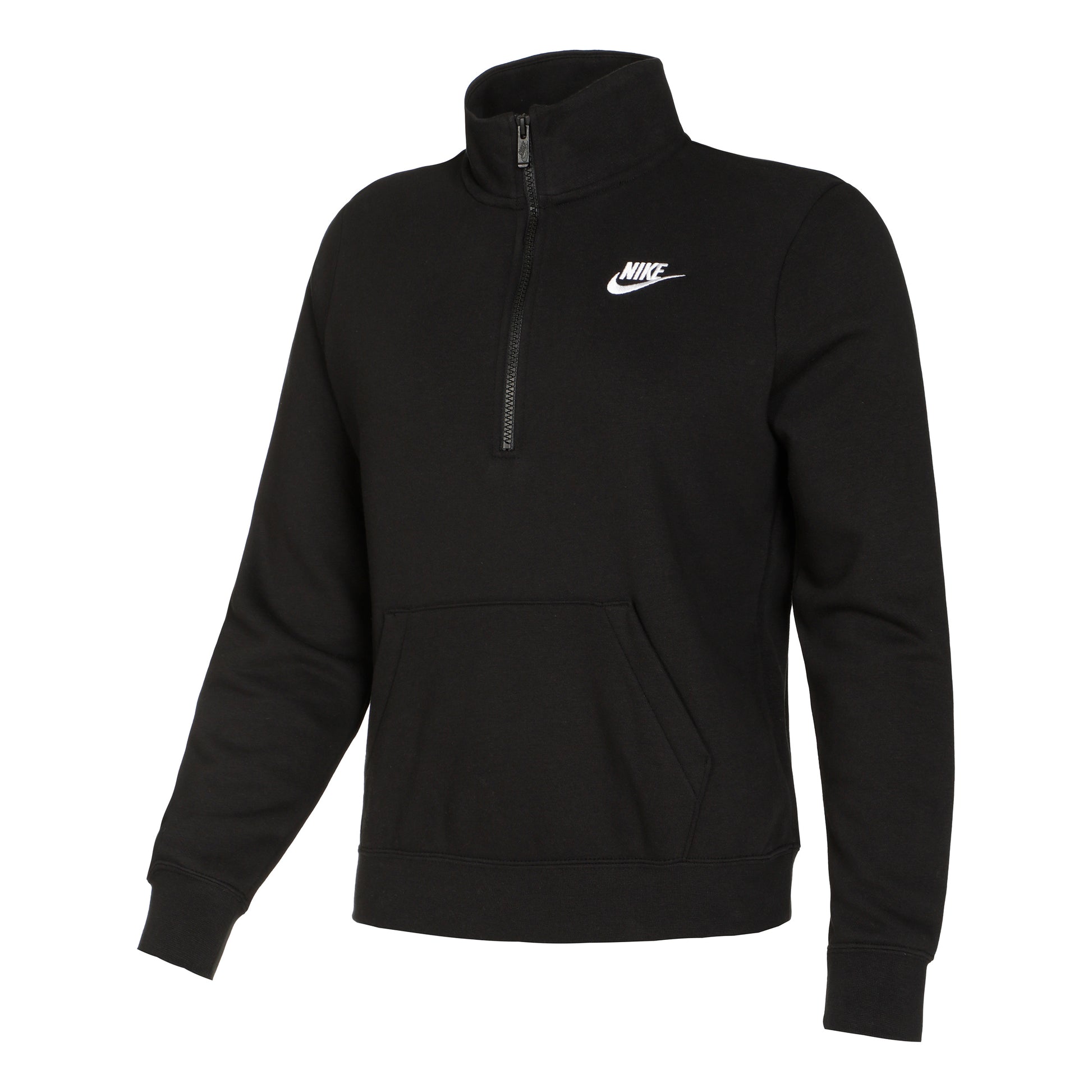 Nike New Sportswear Club Half-Zip Sweatshirt Damen - schwarz,
