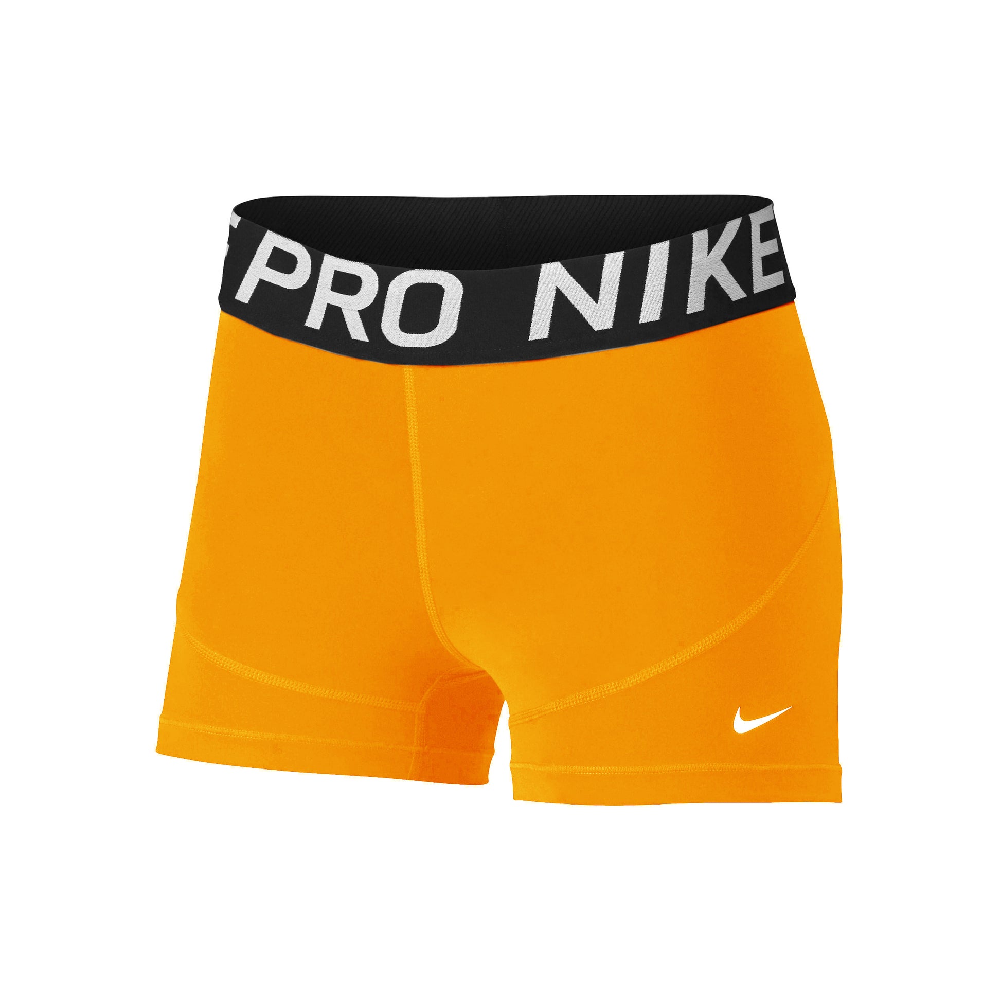 Nike Dri-Fit Big Kids 3in Shorts Mädchen-orange,schwarz