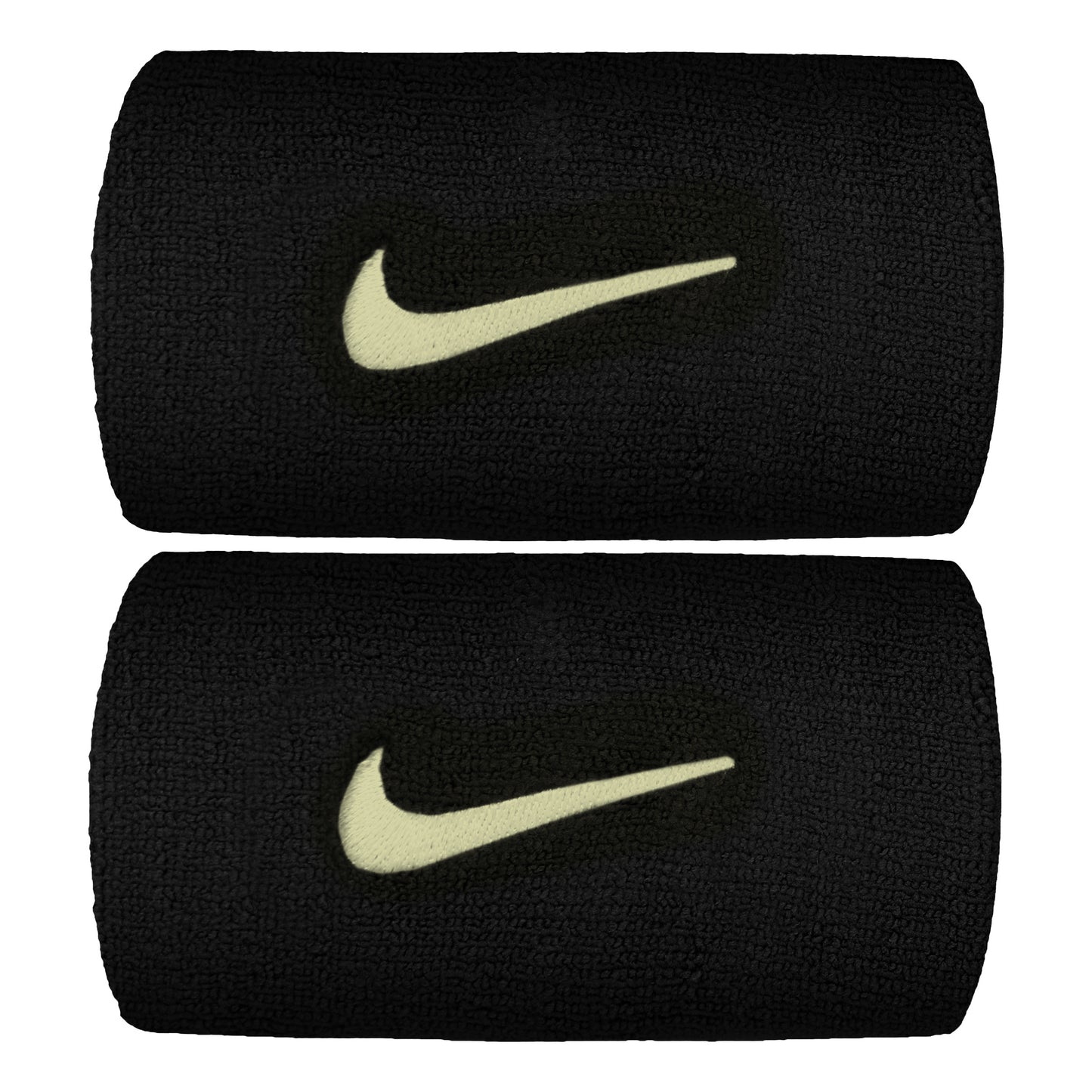Nike Premier DW Schweißband 2er Pack lang - schwarz, neongelb
