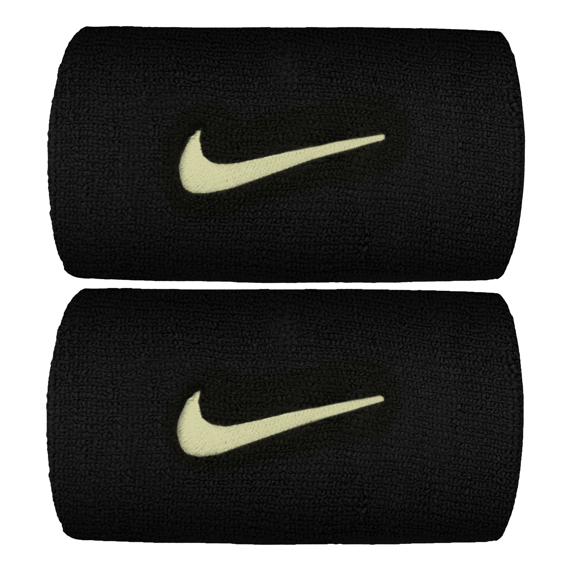 Nike Premier DW Schweißband 2er Pack lang - schwarz, neongelb