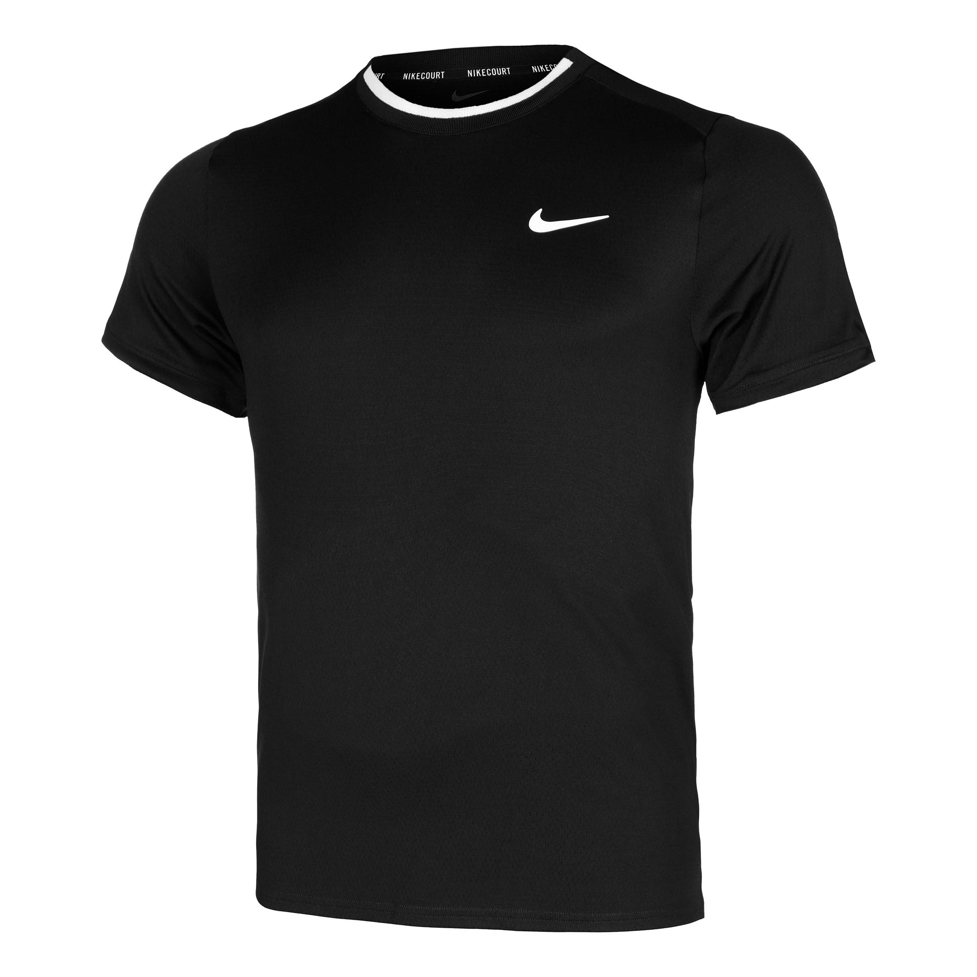 Nike Court Dri-Fit Advantage T-Shirt Herren-Schwarz