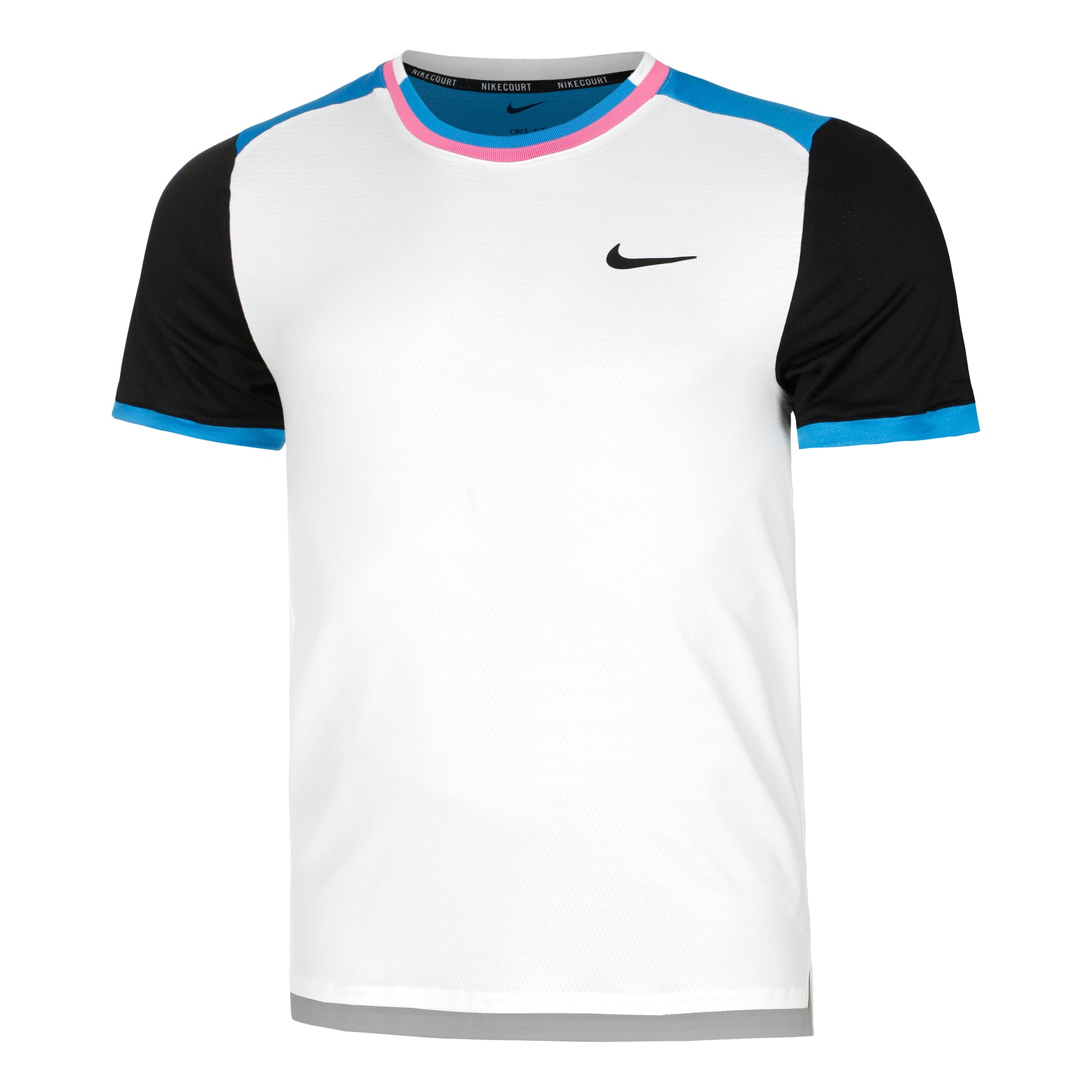 Nike Court Dri-Fit Advantage T-Shirt Herren - weiß, blau