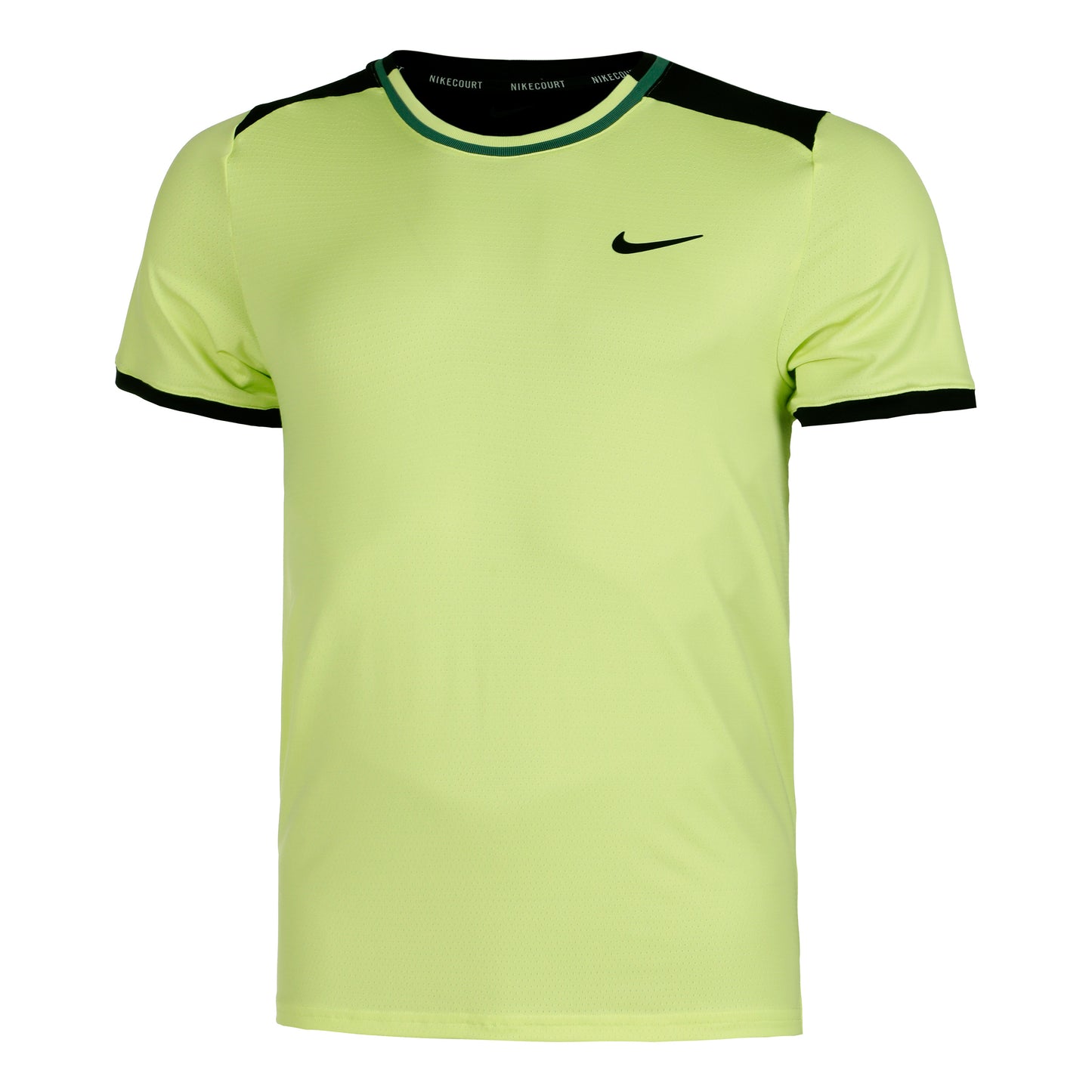 Nike Court Dri-Fit Advantage T-Shirt Herren - zitronengelb, schwarz