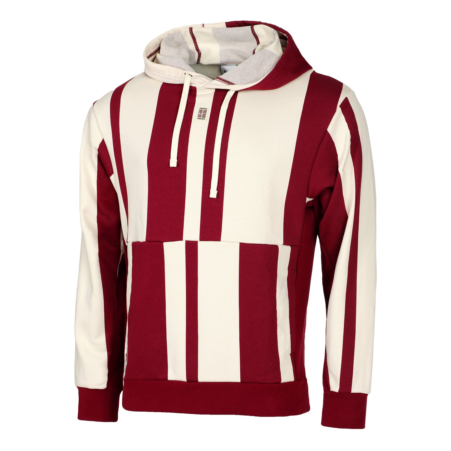 Nike Court Dri-Fit Heritage Fleece Hoody Herren - rot, creme