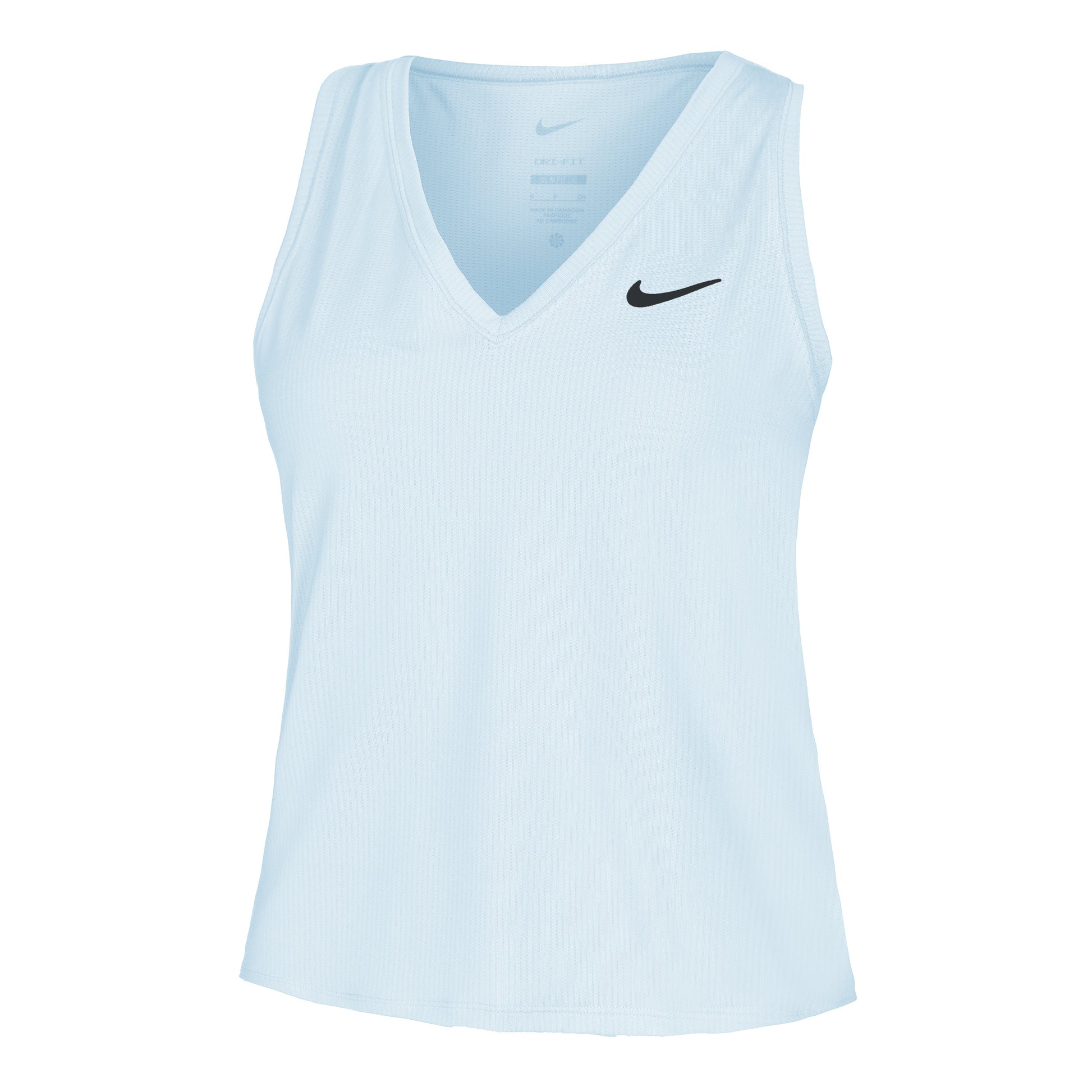 Nike Dri-Fit Victory Court Tank-Top Damen - hellblau, schwarz