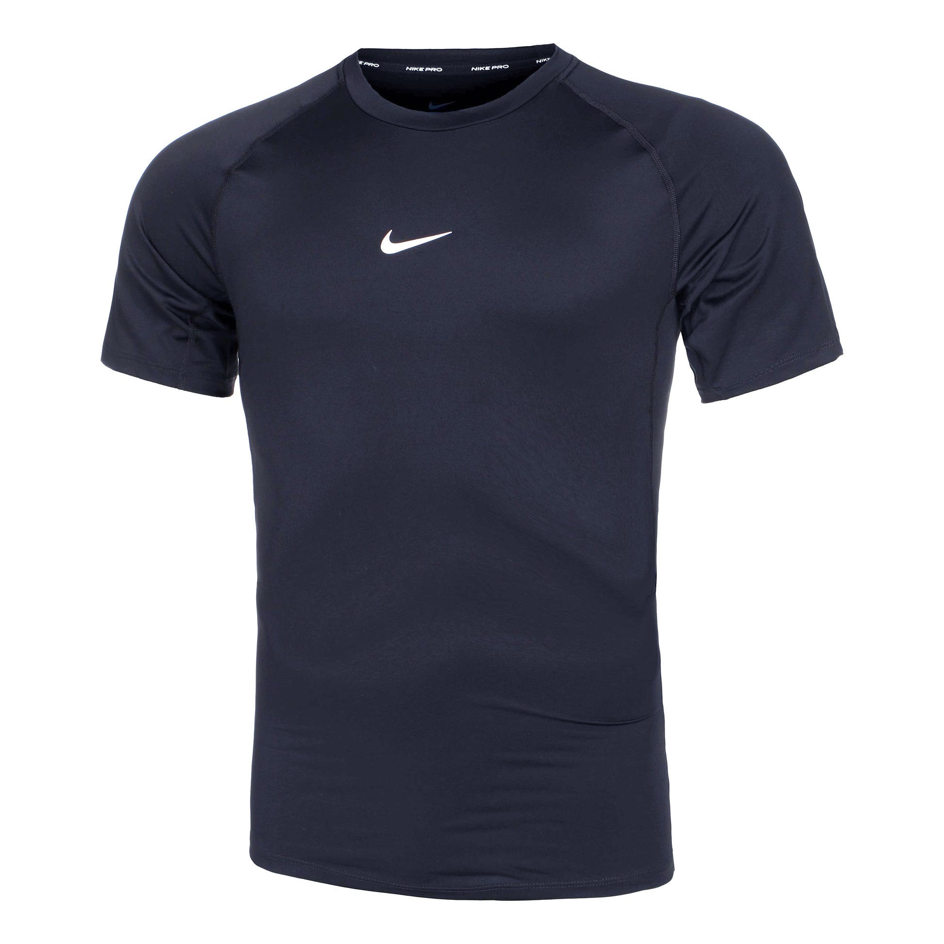 Nike Dri-Fit Pro T-Shirt Herren - dunkelblau, weiß