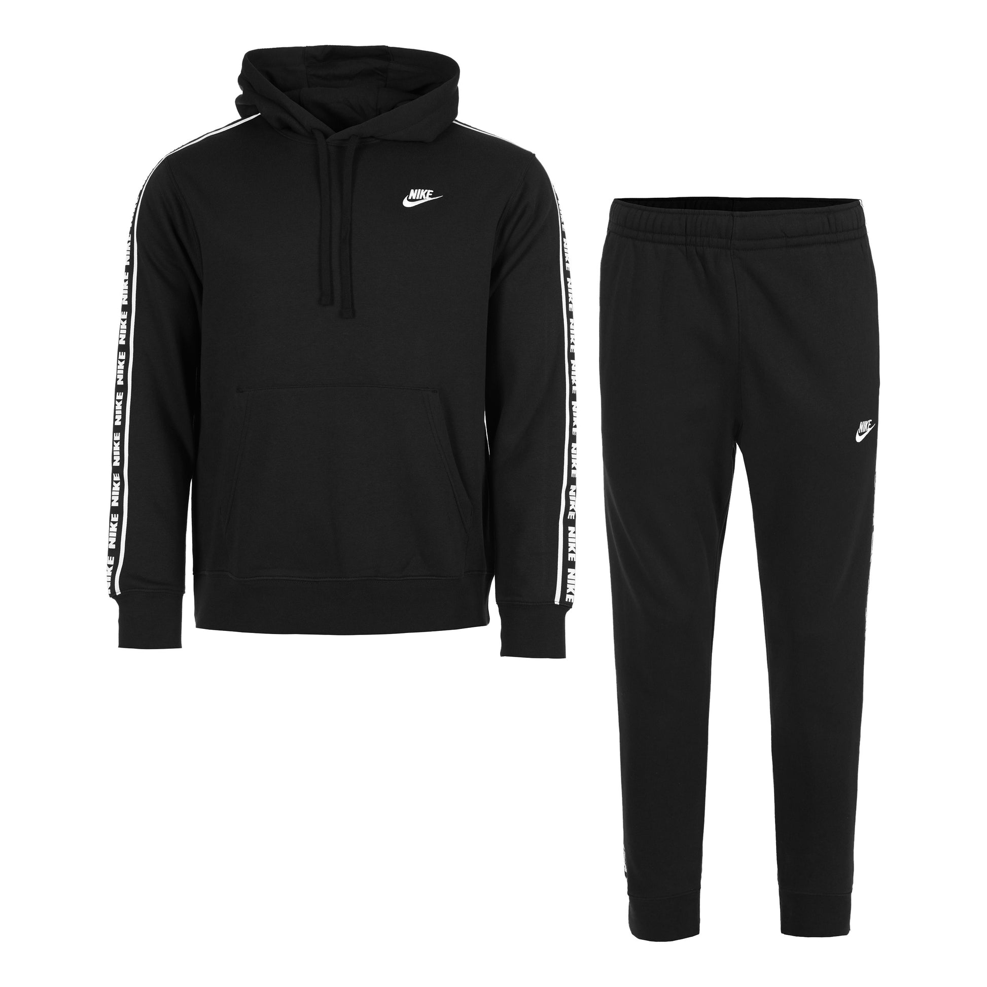Nike Club Fleece GX Trainingsanzug Herren - schwarz, weiß