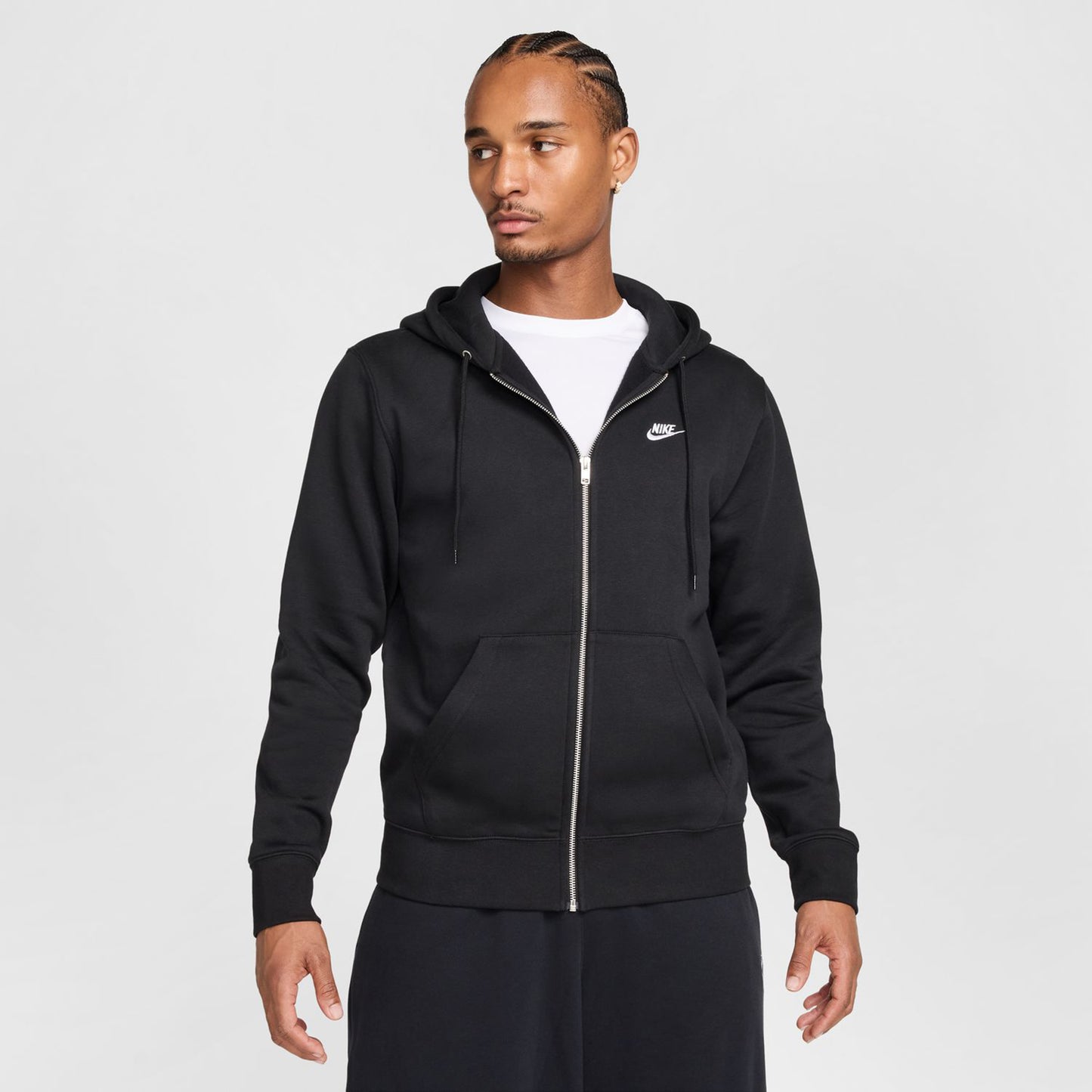 Nike Club Bb Full-Zip Sweatjacke Herren - schwarz