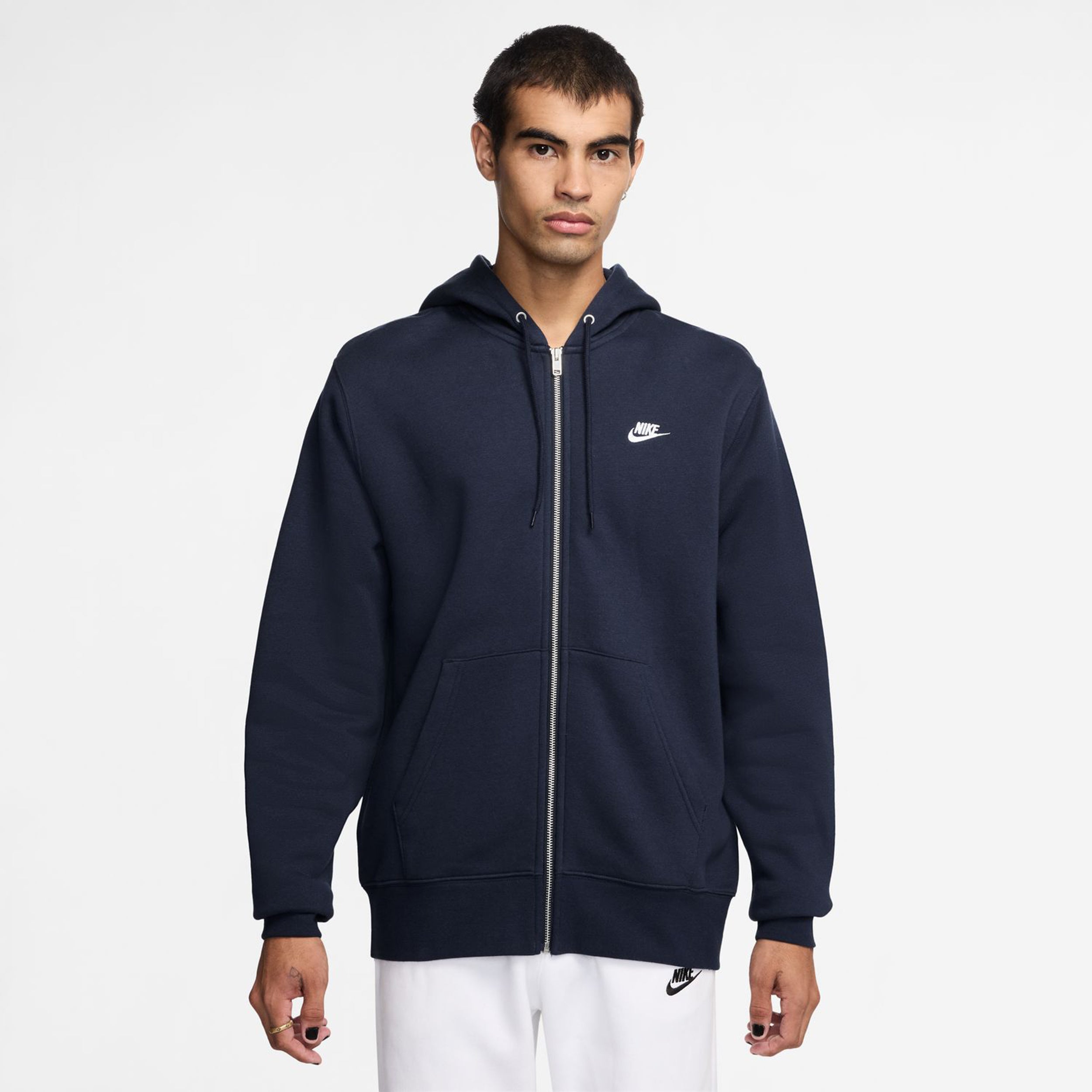 Nike Club Bb Full-Zip Sweatjacke Herren - dunkelblau