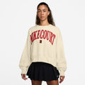 Court Heritage Phoenix Fleece Oversized Crew High Rise Sweatshirt Damen - beige,