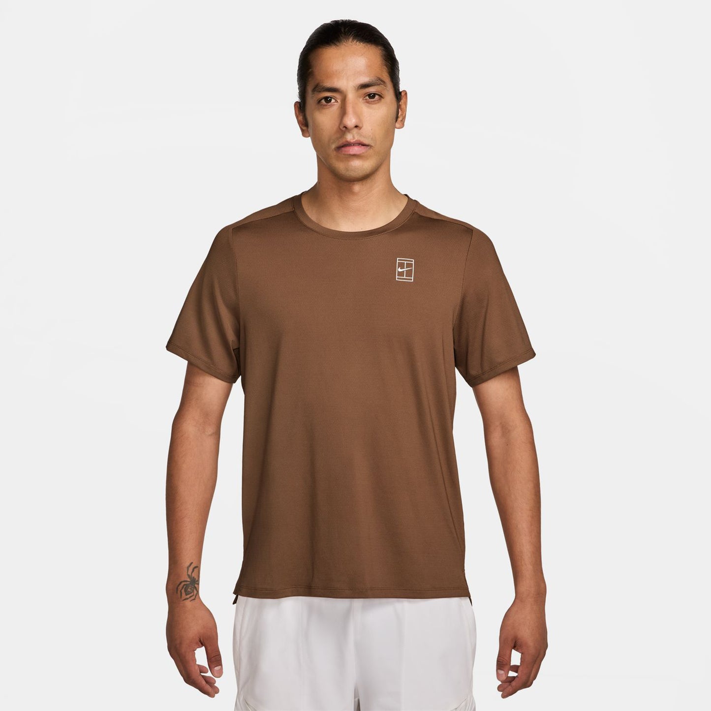 Nike Court Dri-FIT Advantage T-Shirt Herren - braun,