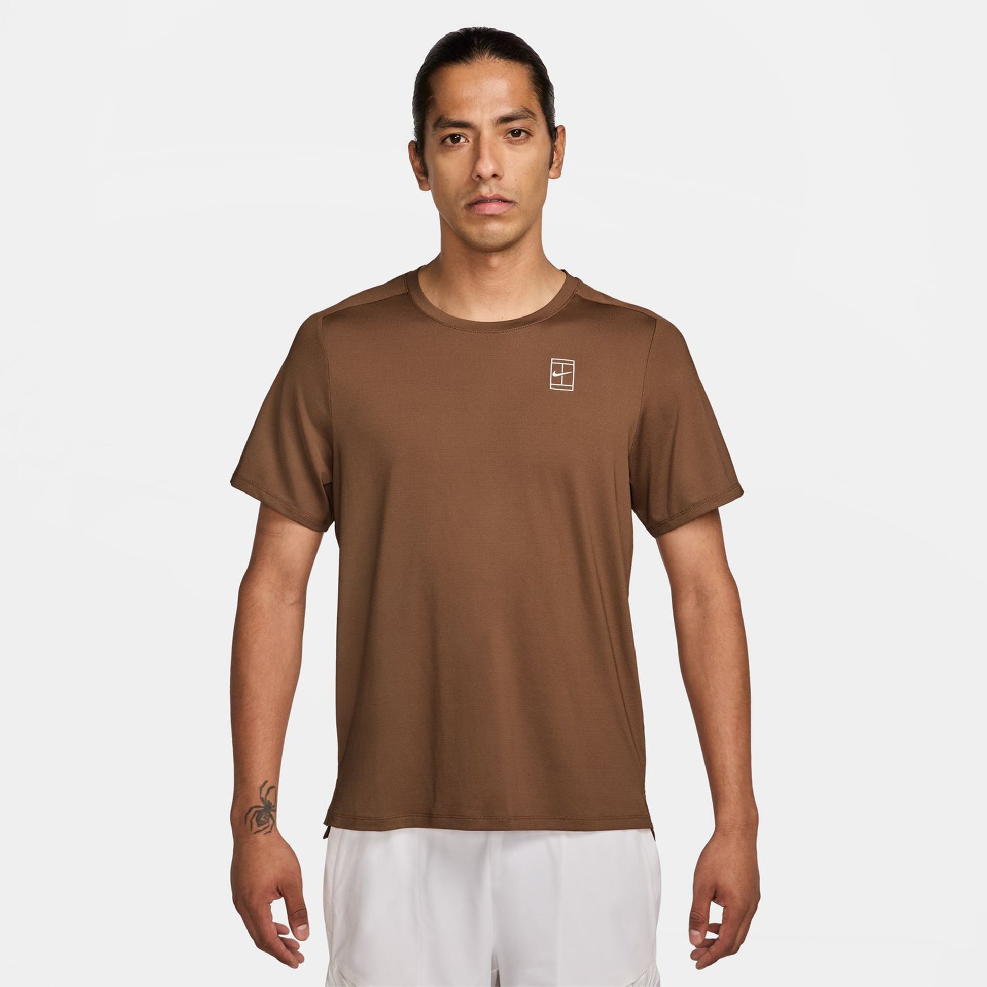 Nike Court Dri-FIT Advantage T-Shirt Herren - braun,
