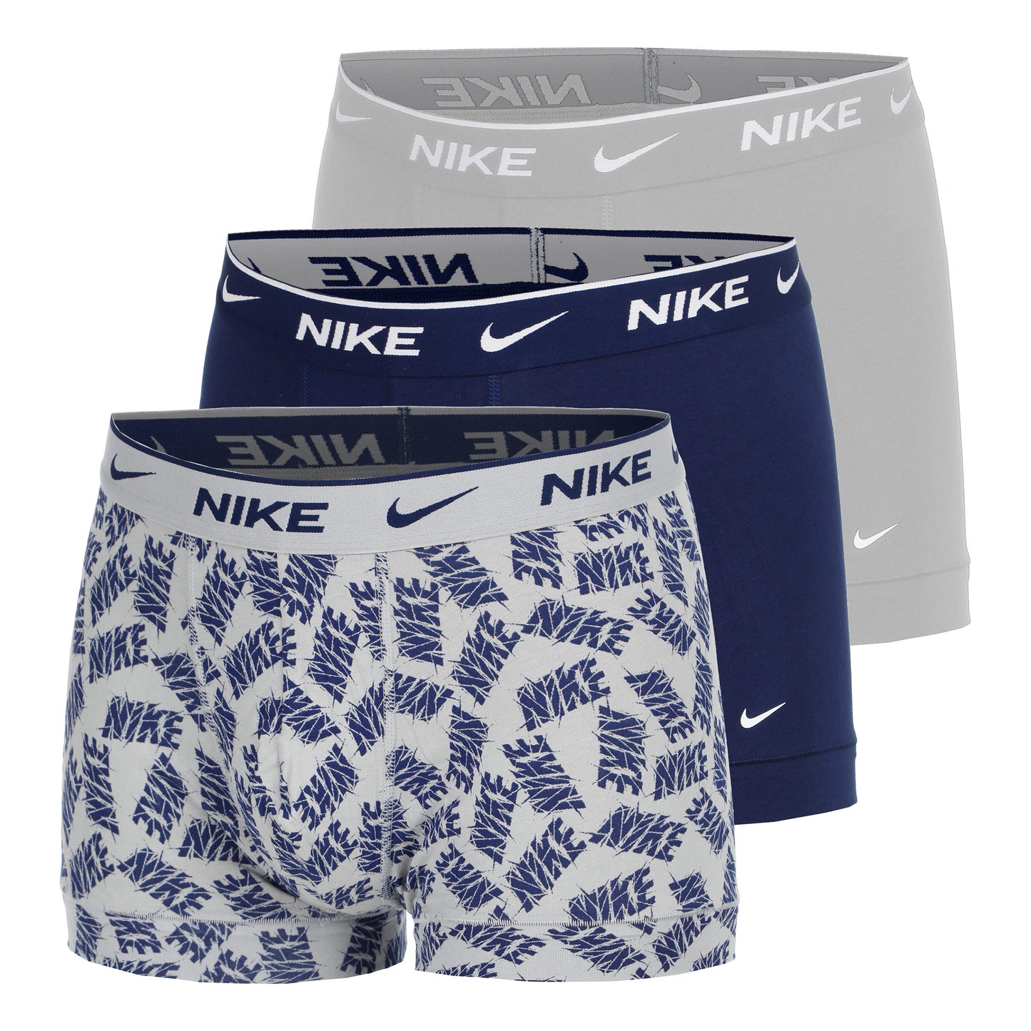 Nike Everyday Cotton Stretch Boxer Short Herren-Grau,Mehrfarbig