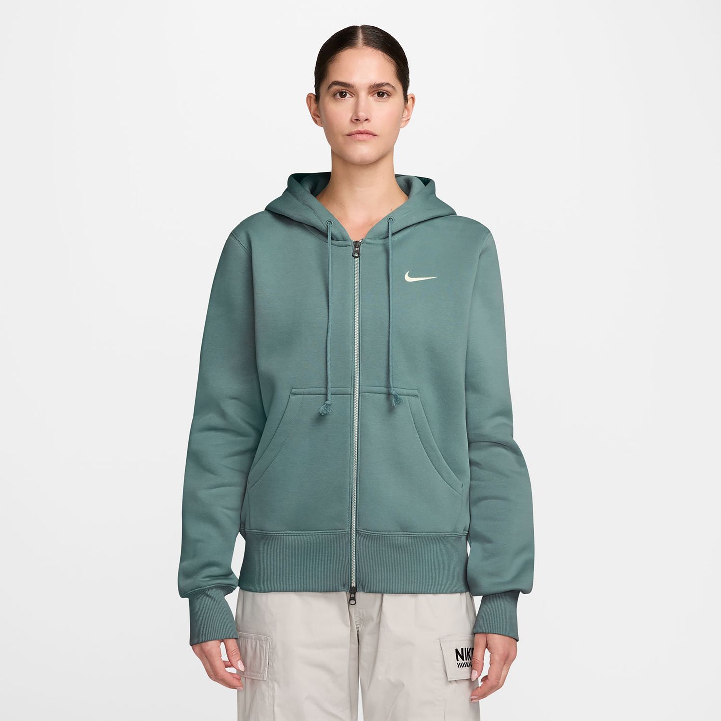 Nike Phoenix Fleece Full-Zip Sweatjacke Damen-Salbei
