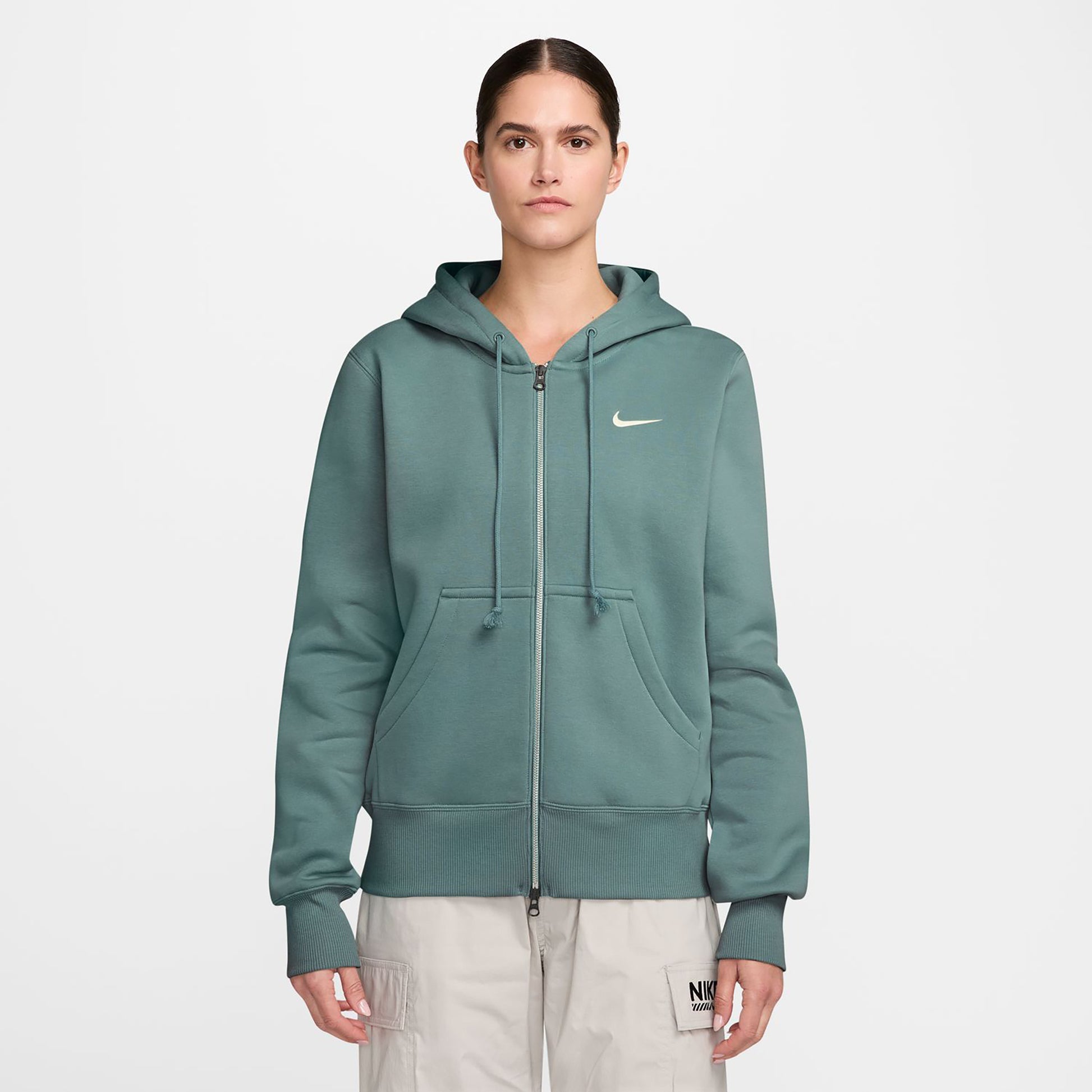 Nike Phoenix Fleece Full-Zip Sweatjacke Damen-Salbei