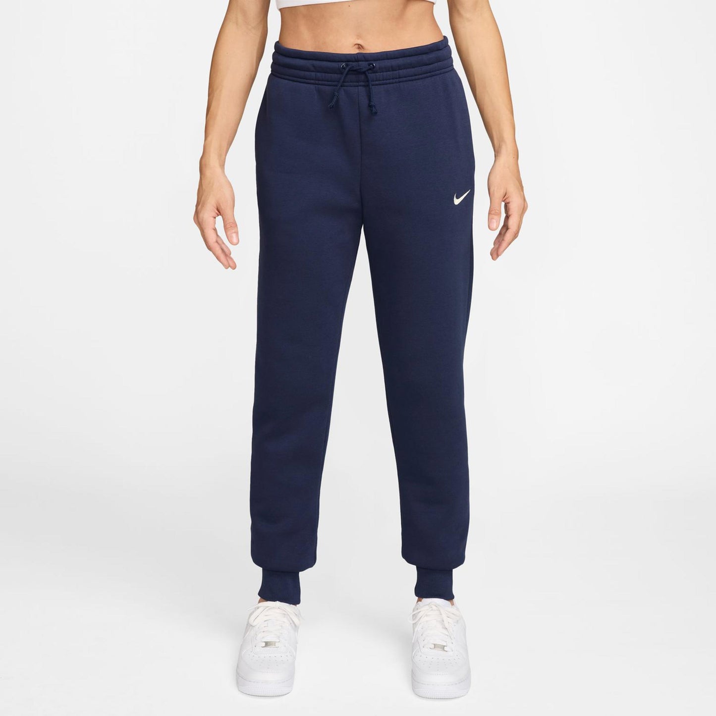Nike Phoenix Fleece Mid Rise Trainingshose Damen-Dunkelblau