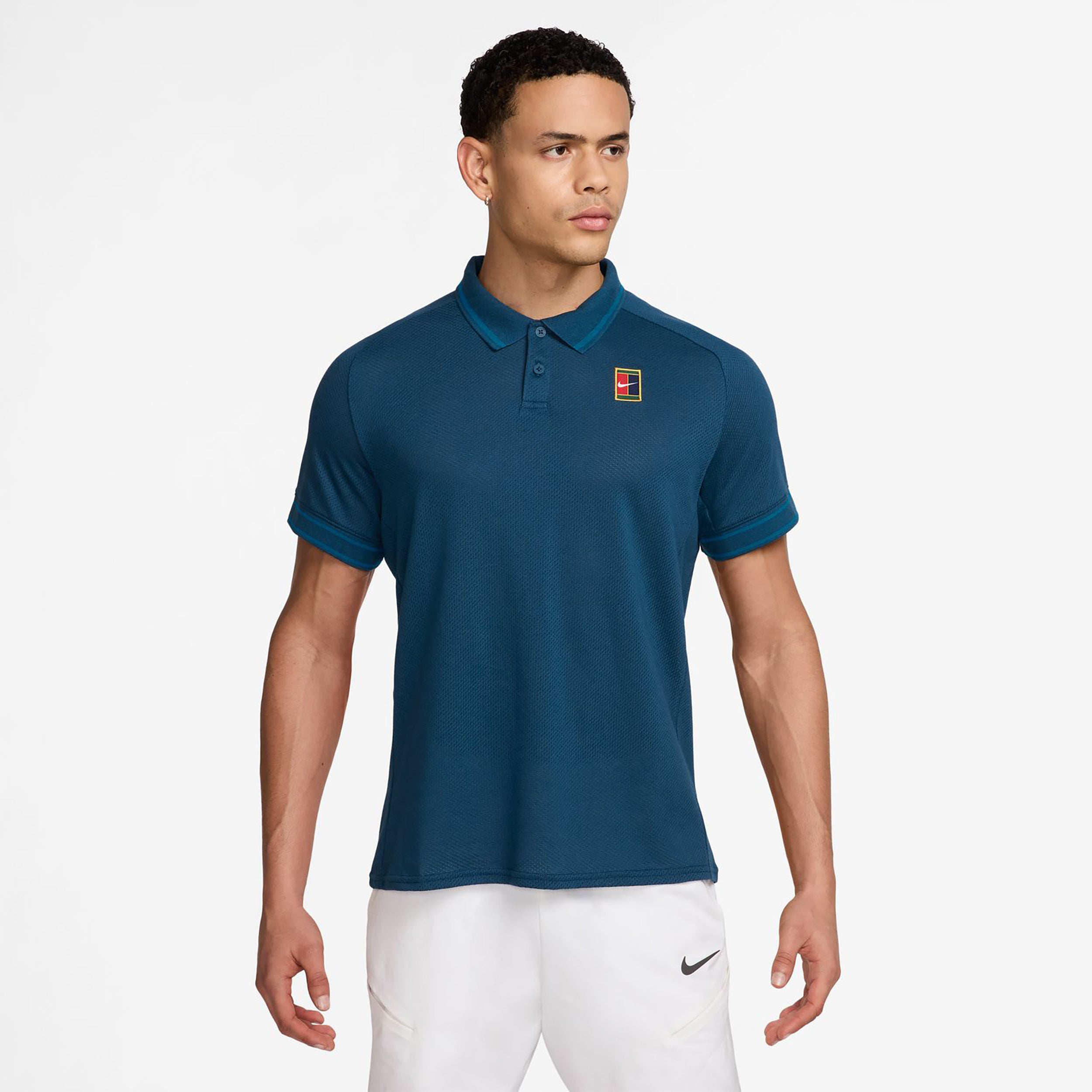 Nike Court Heritage Polo Herren-Blaugrau,Grün