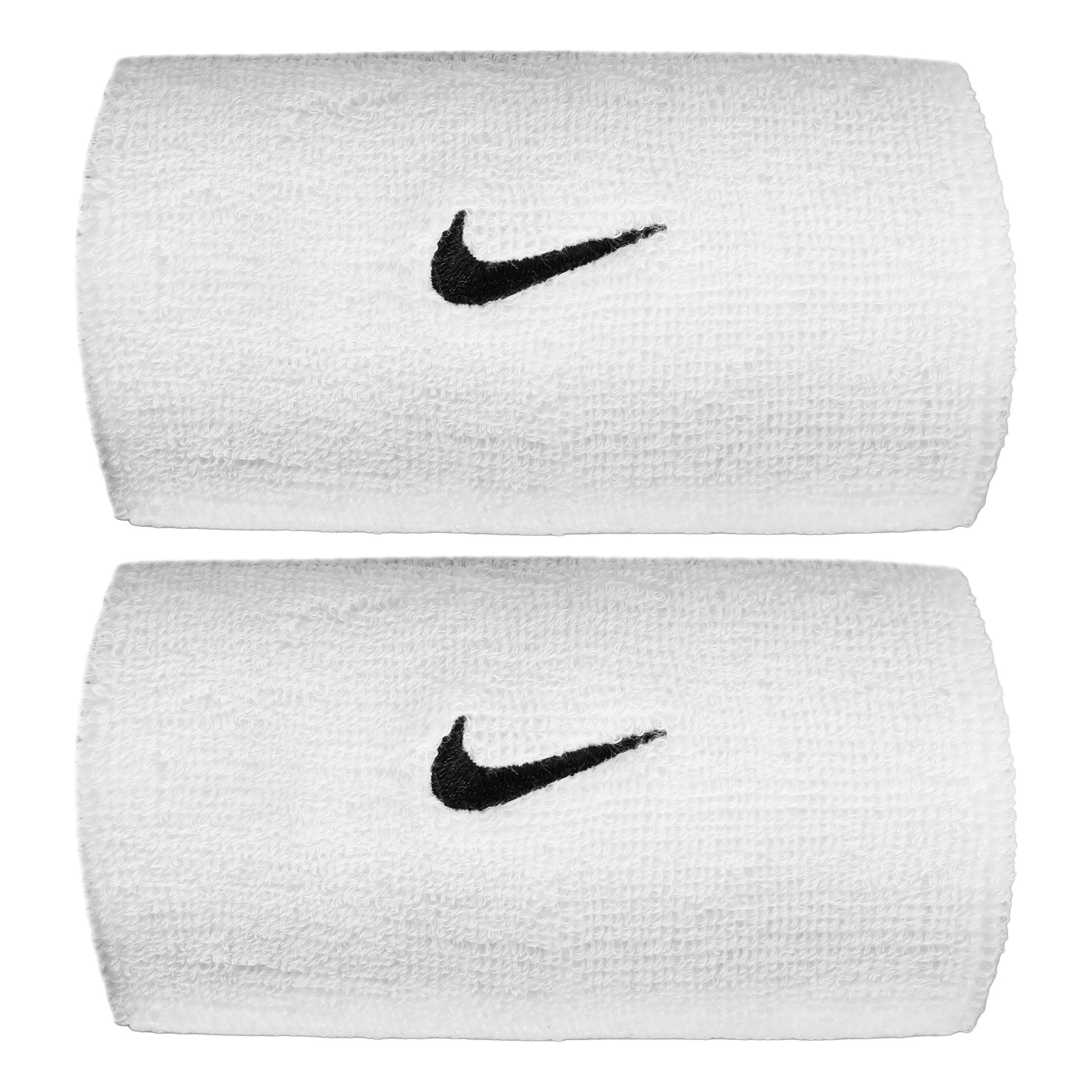 Nike Swoosh Classic Doublewide Schweißband lang - weiß, schwarz