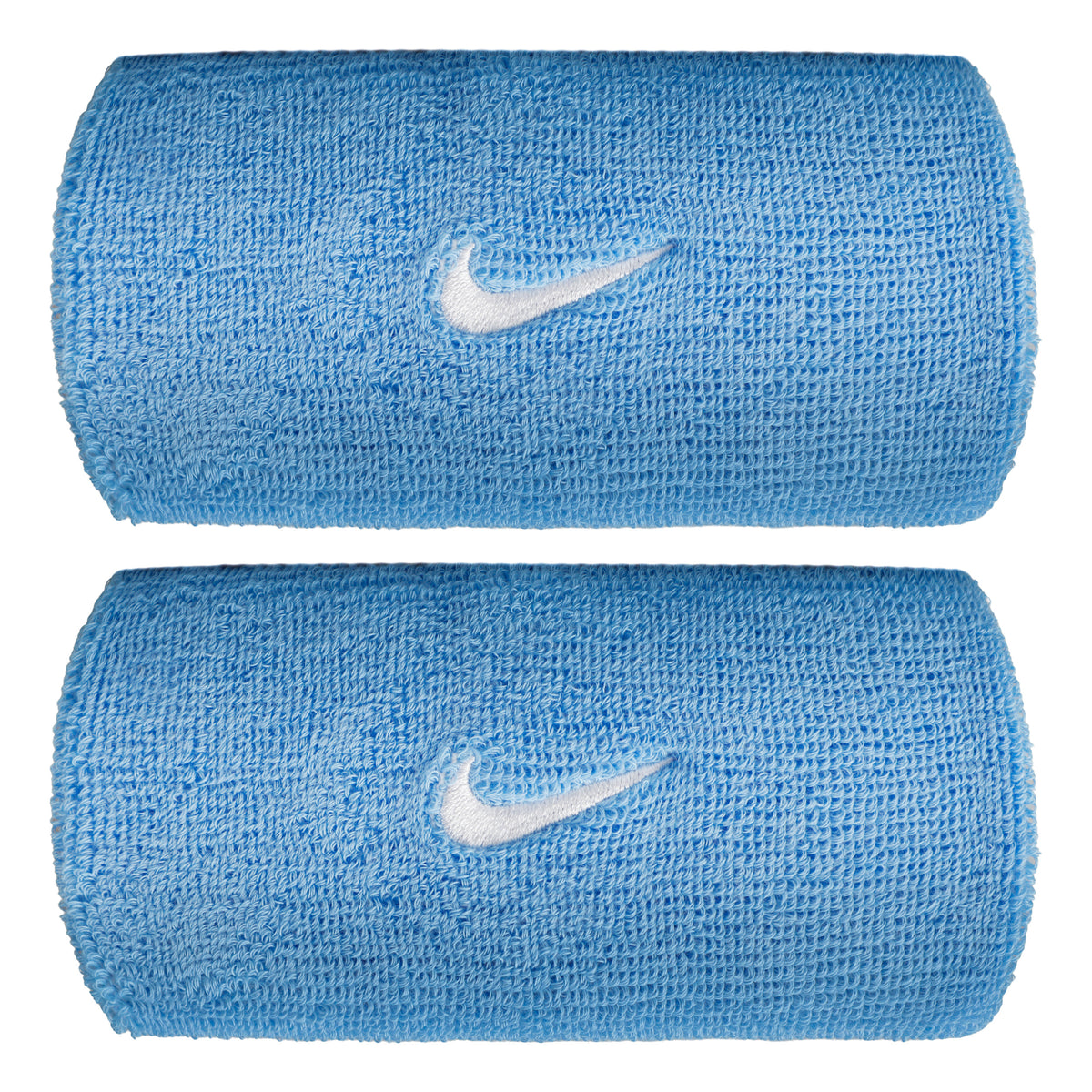 Nike Swoosh Classic Doublewide Schweißband lang - blau, weiß