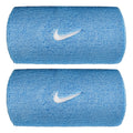 Swoosh Classic Doublewide Schweißband Unisex - blau, weiß