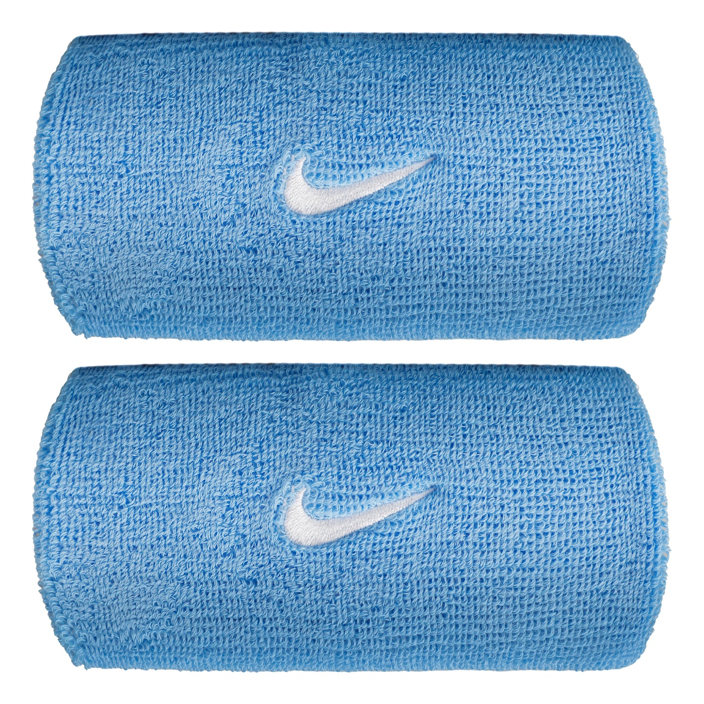 Nike Swoosh Classic Doublewide Schweißband lang - blau, weiß