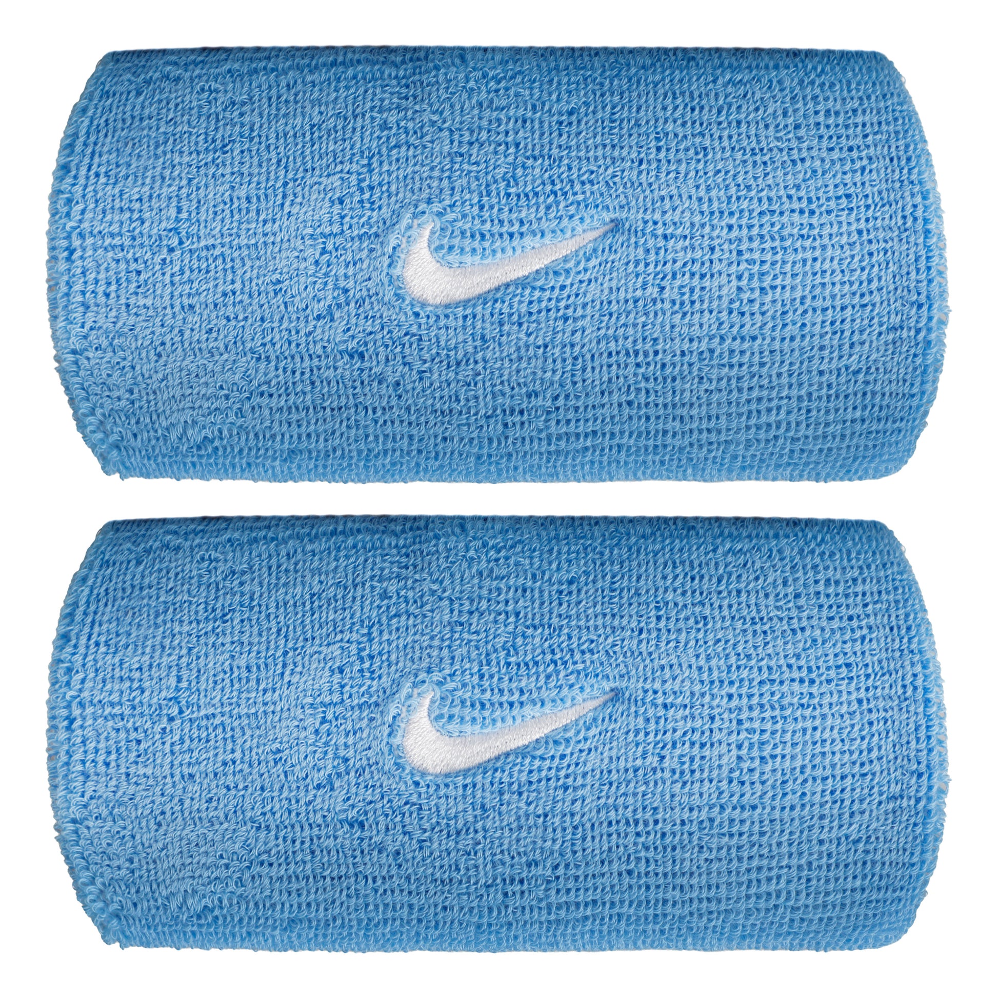 Nike Swoosh Classic Doublewide Schweißband lang - blau, weiß