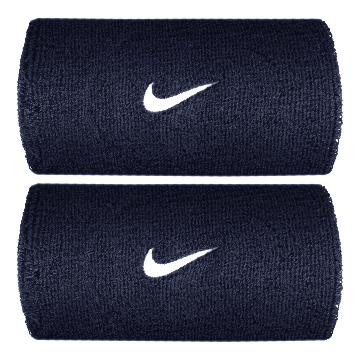 Nike Swoosh Classic Doublewide Schweißband lang - dunkelblau, weiß