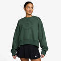 Court Phoenix Over-Oversized Crew Heritage Sweatshirt Damen-dunkelgrün