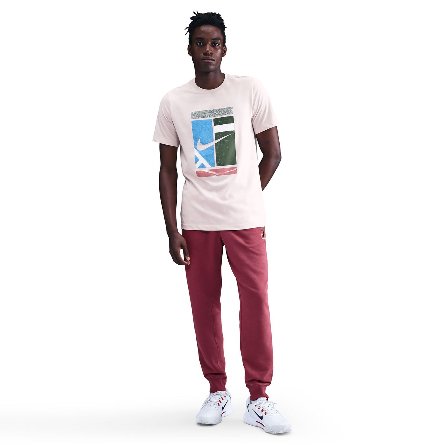 Nike Court Dri-Fit Tee Court T-Shirt Herren-altrosa