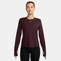 One Classic Dri-FIT Longsleeve Damen - dunkelrot, weiß